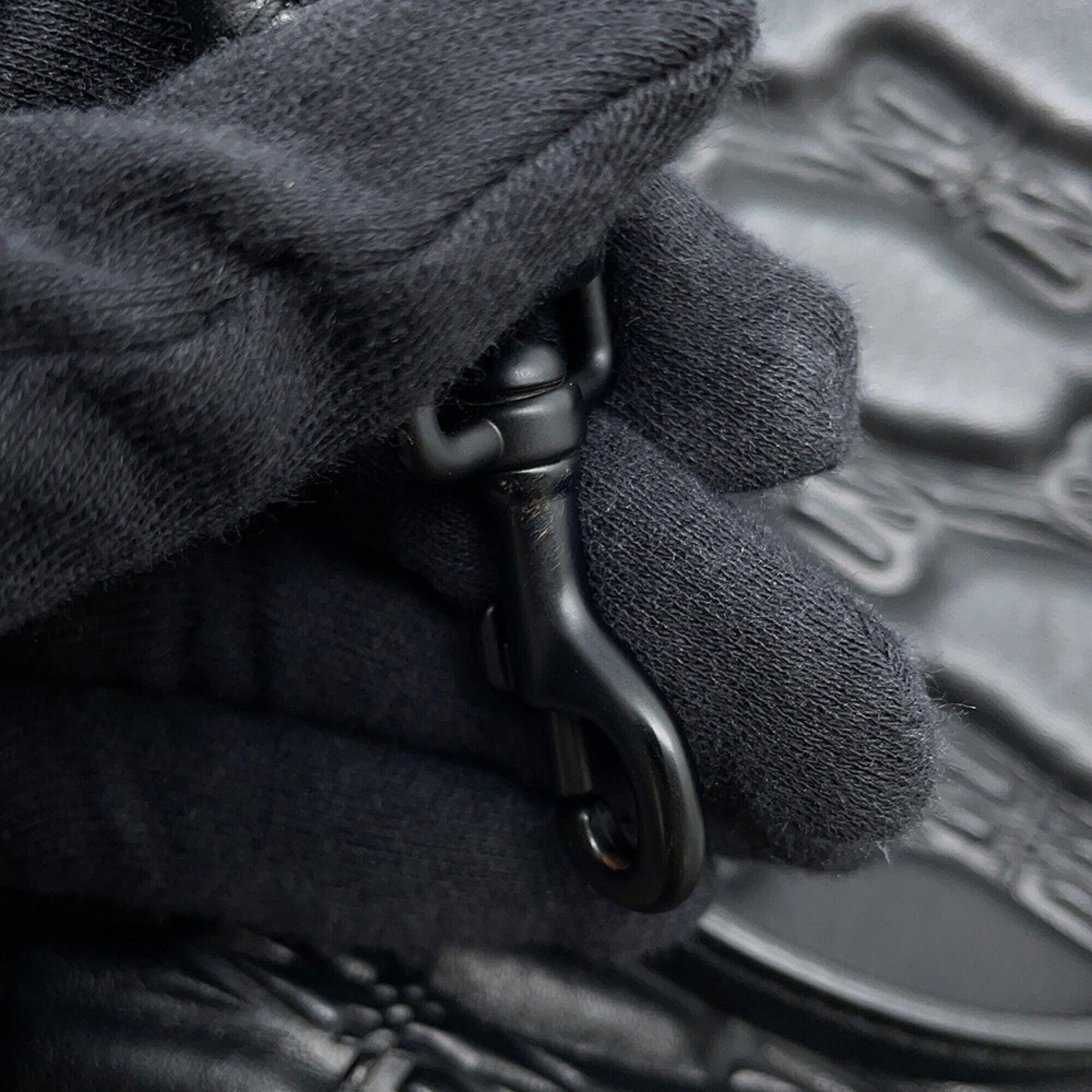 Balenciaga Black Leather Hand