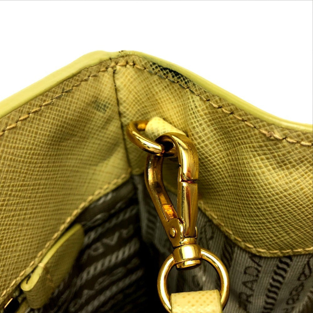 Prada Yellow Saffiano Handbag Shoulder Bag