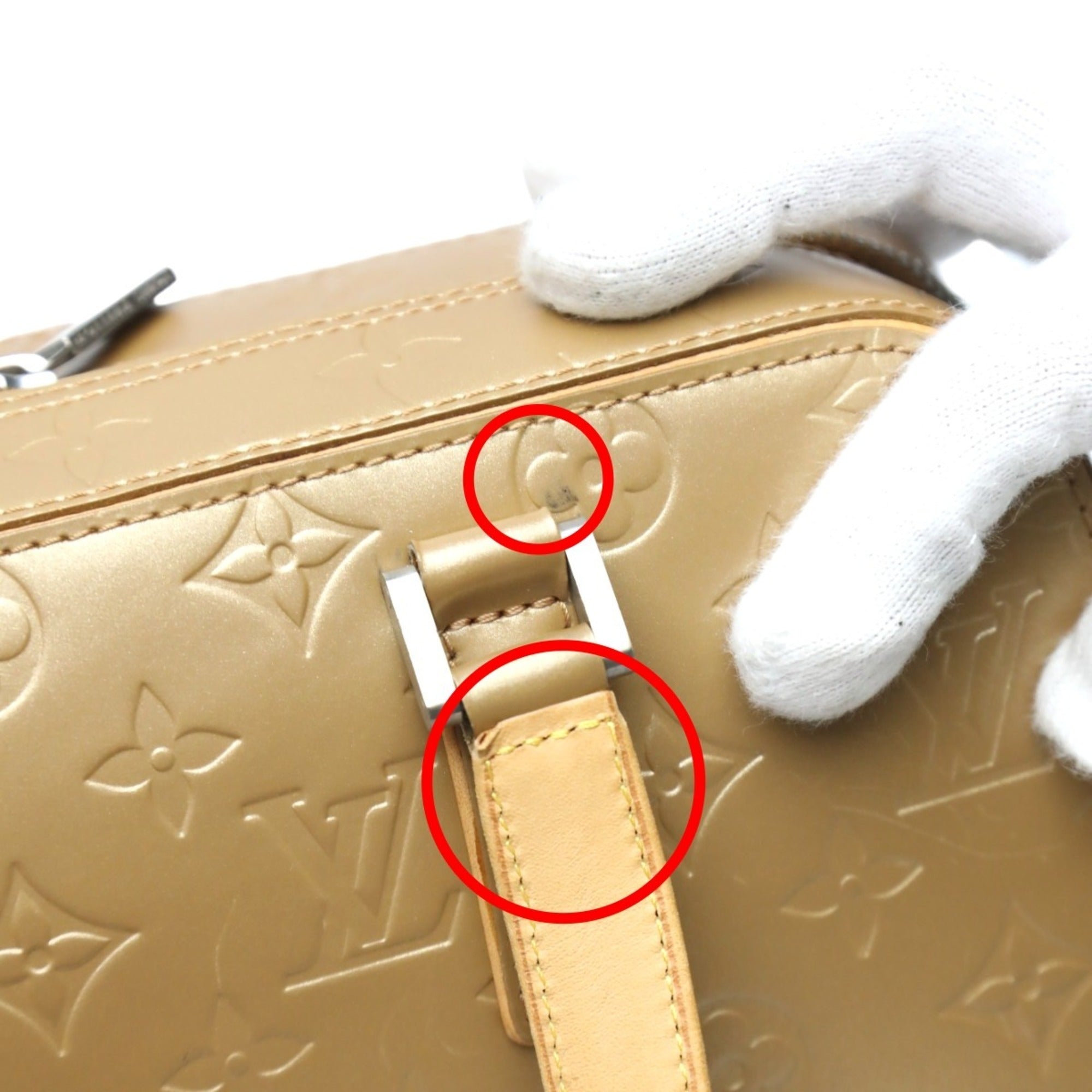 Louis Vuitton Gold Monogram Mat Handbag