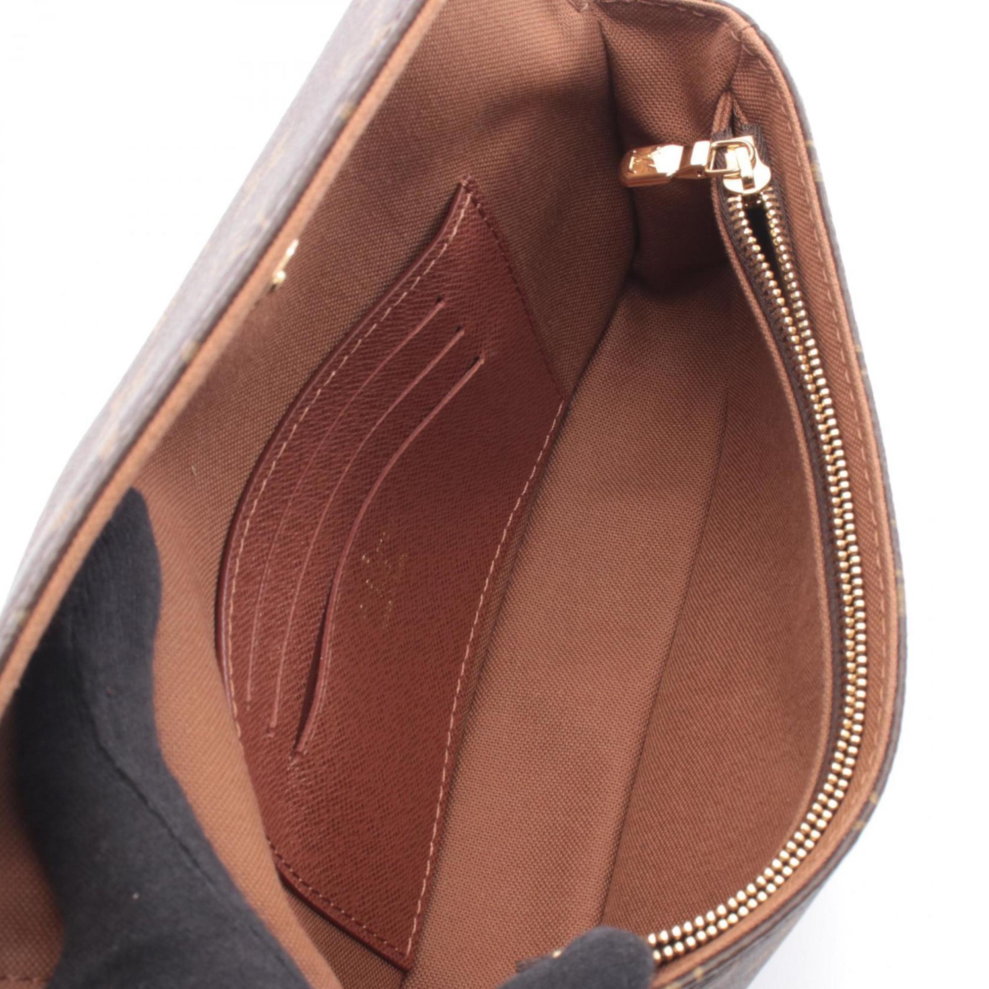 Louis Vuitton Brown Coated Canvas Handbag