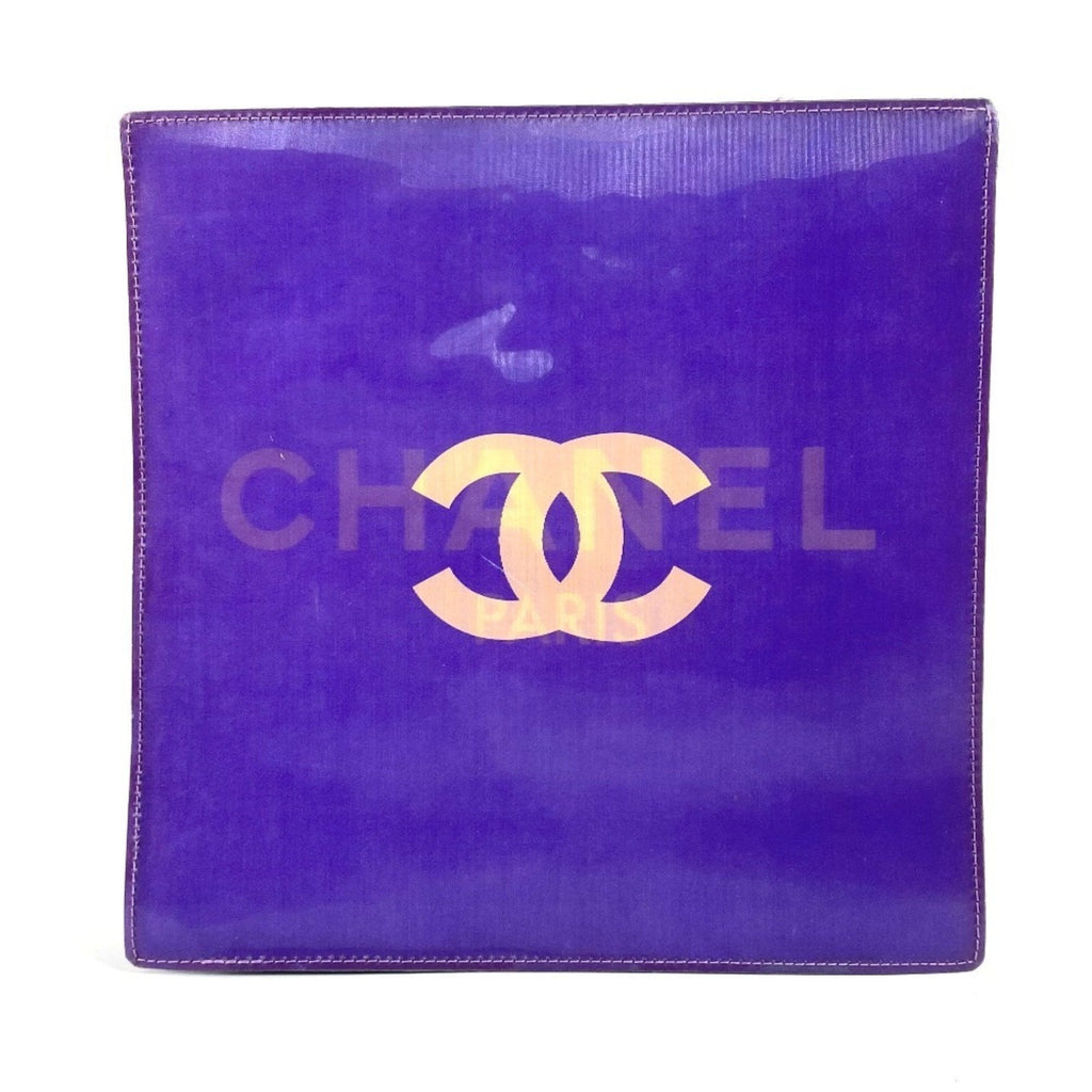 Chanel Purple Vinyl Shoulder Bag