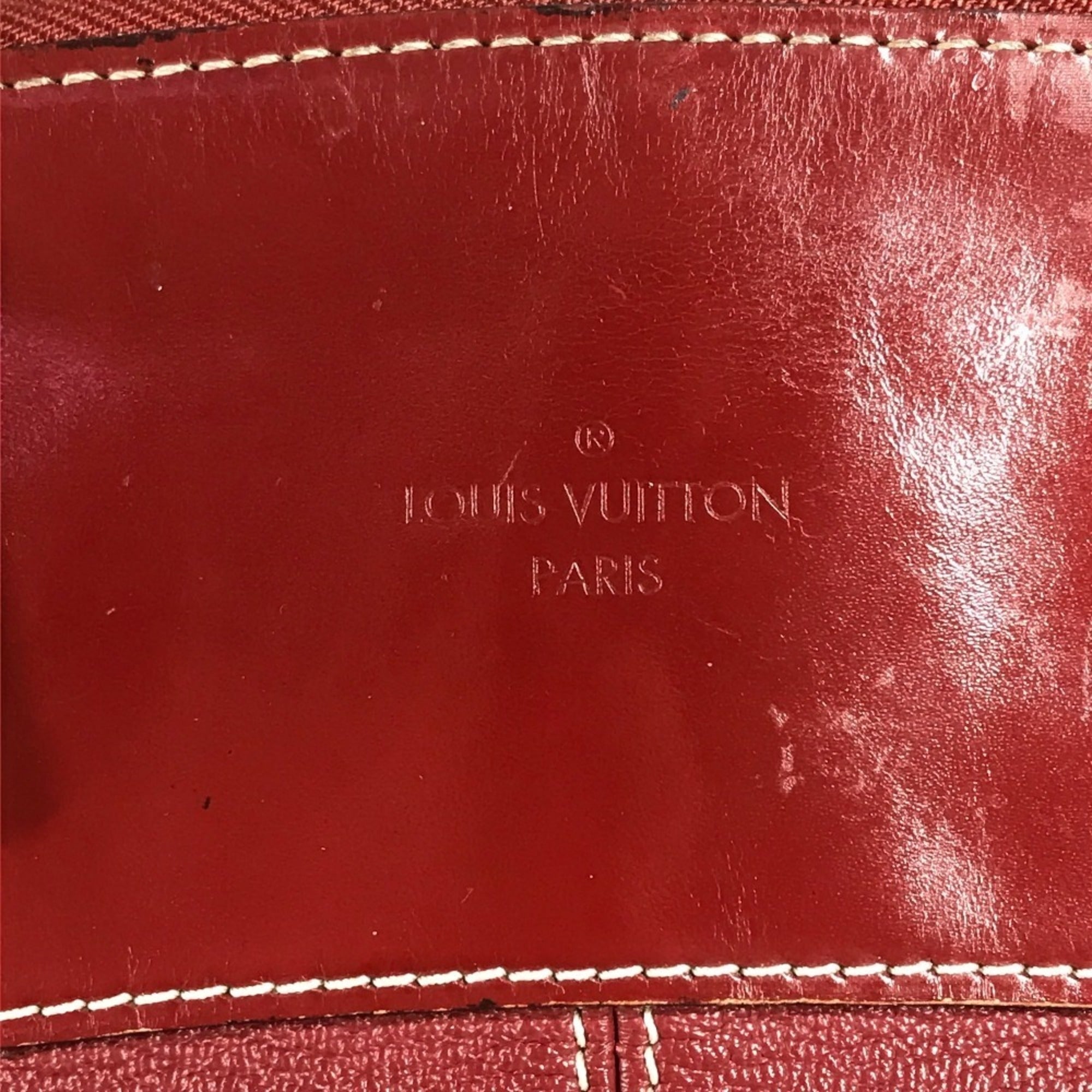 Louis Vuitton Red Color Tanami Suhali Leather Handbag Tote Bag