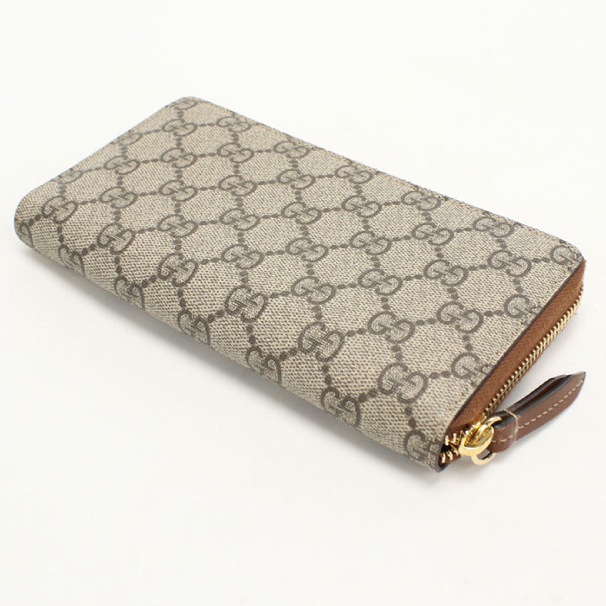 Gucci Beige Pvc Long Wallet (Bi-Fold) (Pre-Owned)