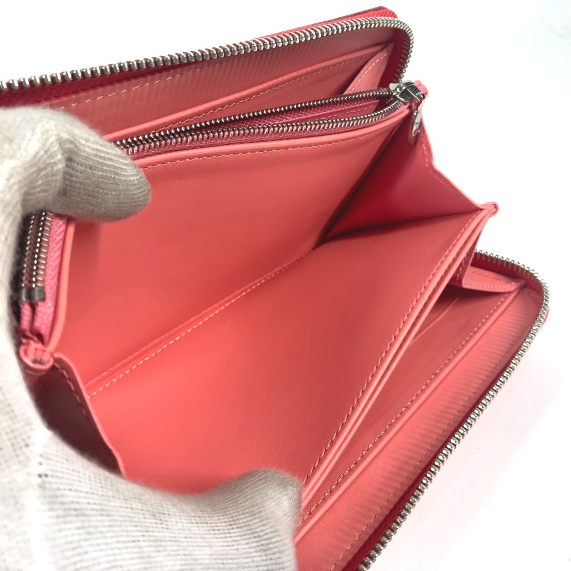 Louis Vuitton Pink Poppy Petal Monogram Vernis Rayures Long Wallet