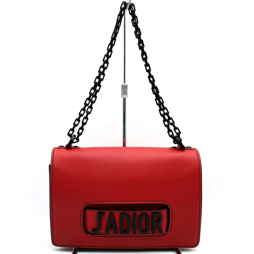 Christian Dior Red Color Leather Shoulder Bag (Pre-Owned)