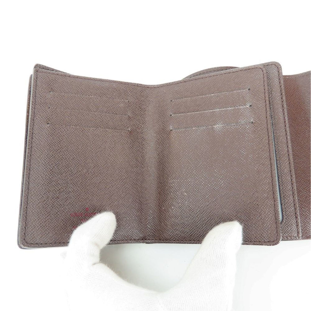 Louis Vuitton Brown Damier Canvas Ebene Damier Canvas Wallet (Tri-Fold)