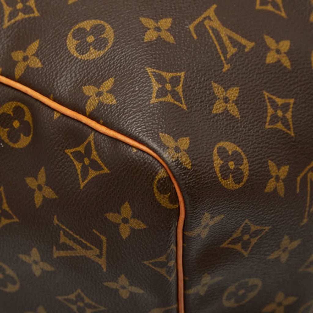 Louis Vuitton Brown Pvc Leather Boston Bag