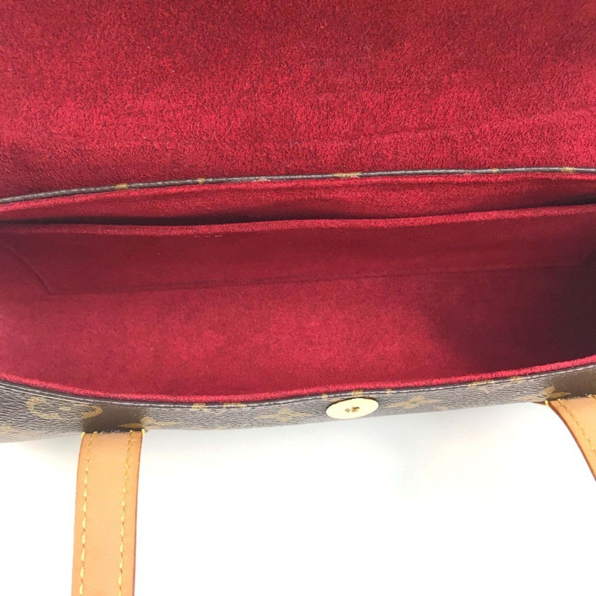 Louis Vuitton Monogram Brown Red Color Monogram Handbag