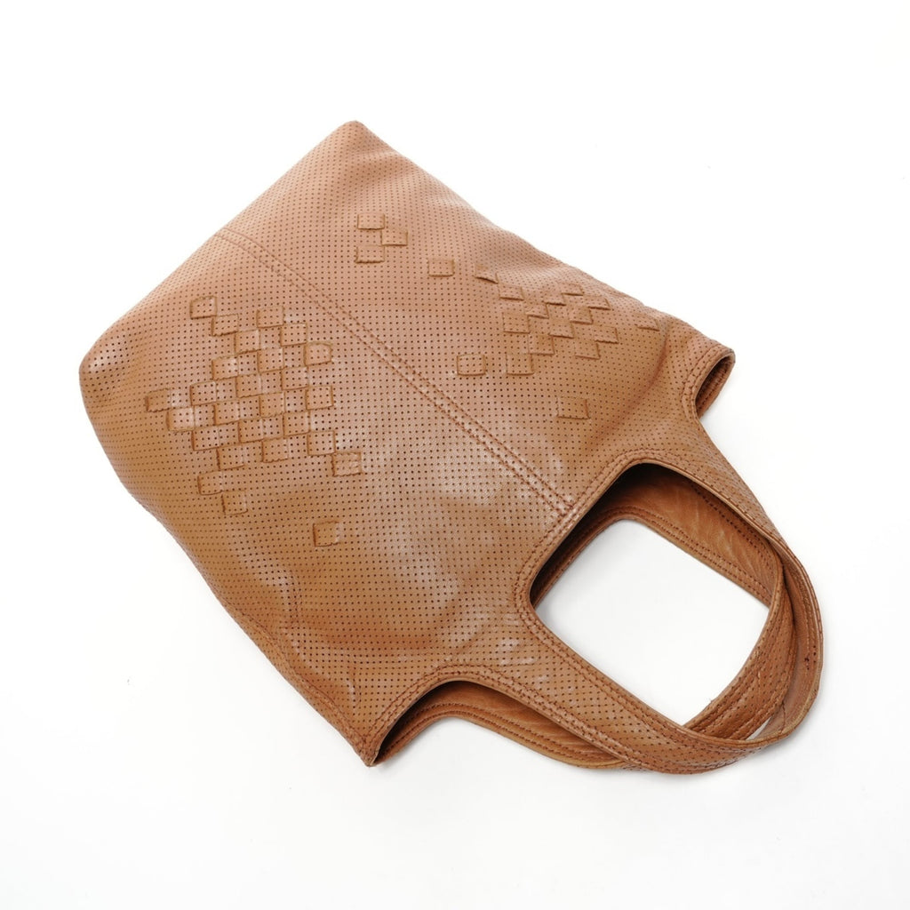 Bottega Veneta Intrecciato Brown Leather Handbag
