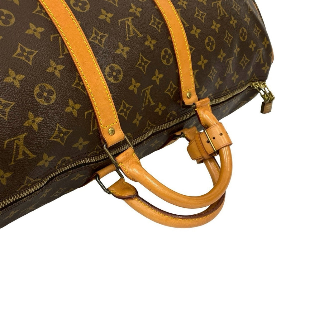 Louis Vuitton Brown Leather Pvc Boston Bag