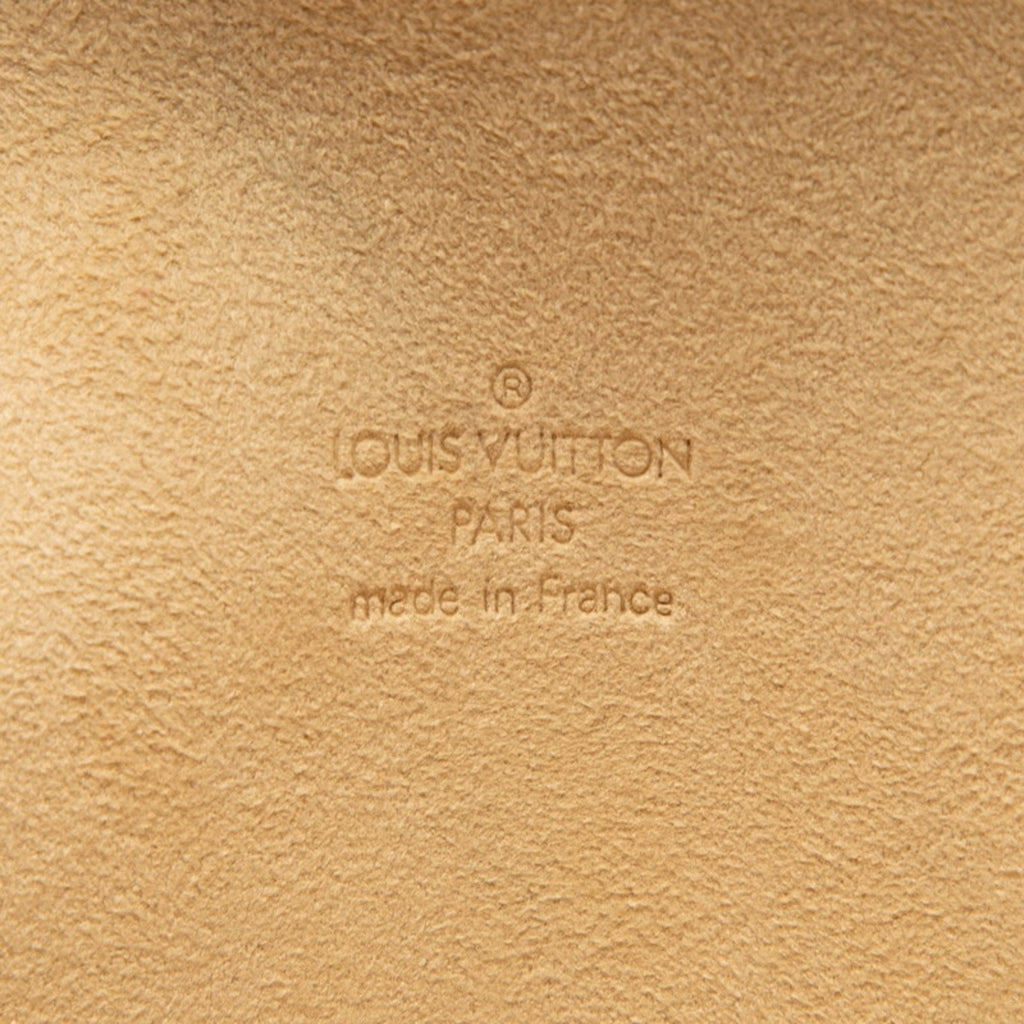 Louis Vuitton Brown Pvc Leather Pochette Sling Bag