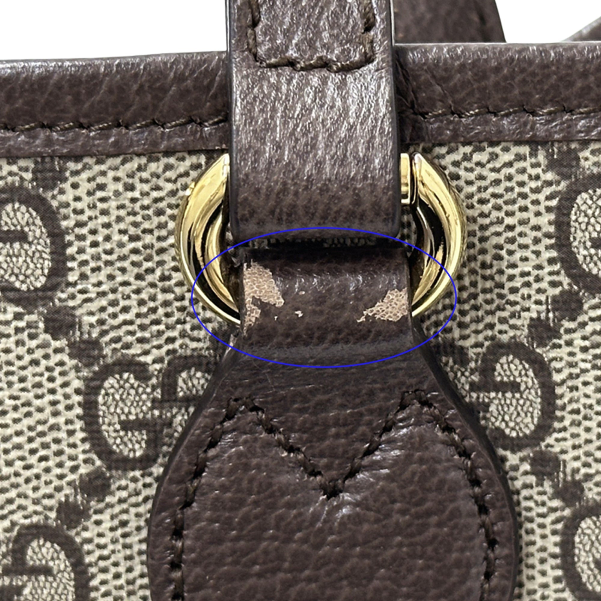 Gucci Brown Gg Supreme Canvas Handbag Tote Bag (Pre-Owned)