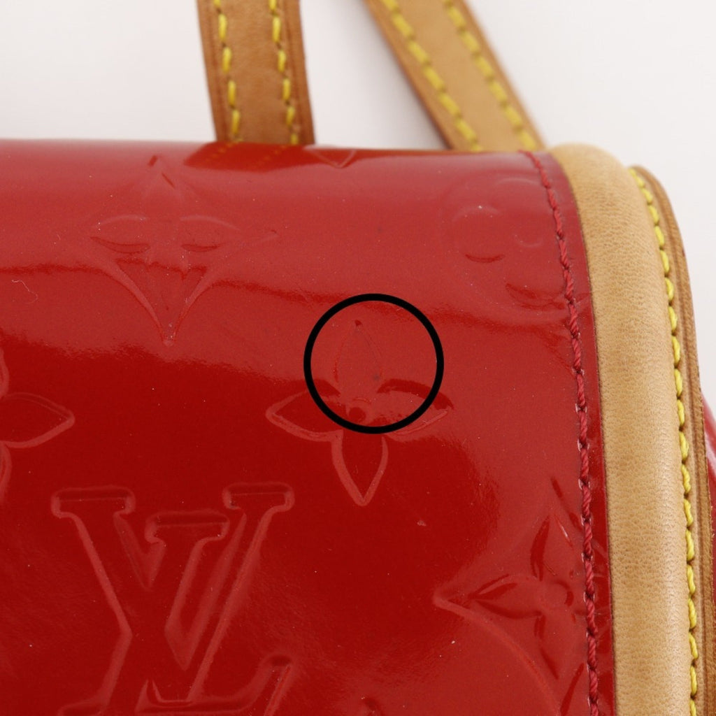Louis Vuitton Red Color Monogram Vernis Tote Bag