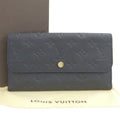 Louis Vuitton Infini Navy Monogram Empreinte Long Wallet (Tri-Fold)