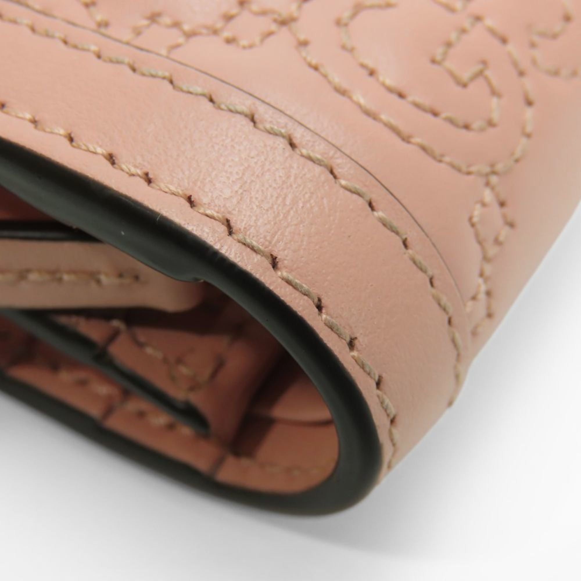 Gucci Pink Leather Wallet (Bi-Fold) (Pre-Owned)