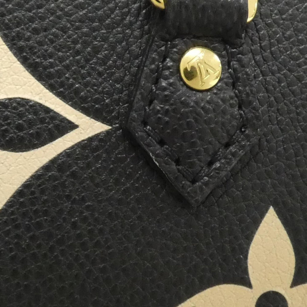 Louis Vuitton Monogram Empreinte Beige Black Leather Handbag
