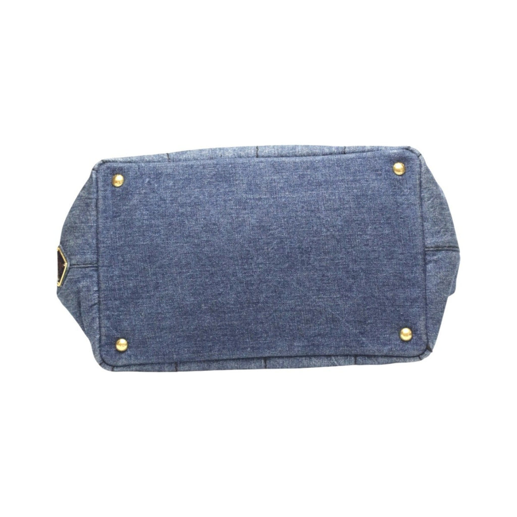Prada Blue Denim Tote Bag
