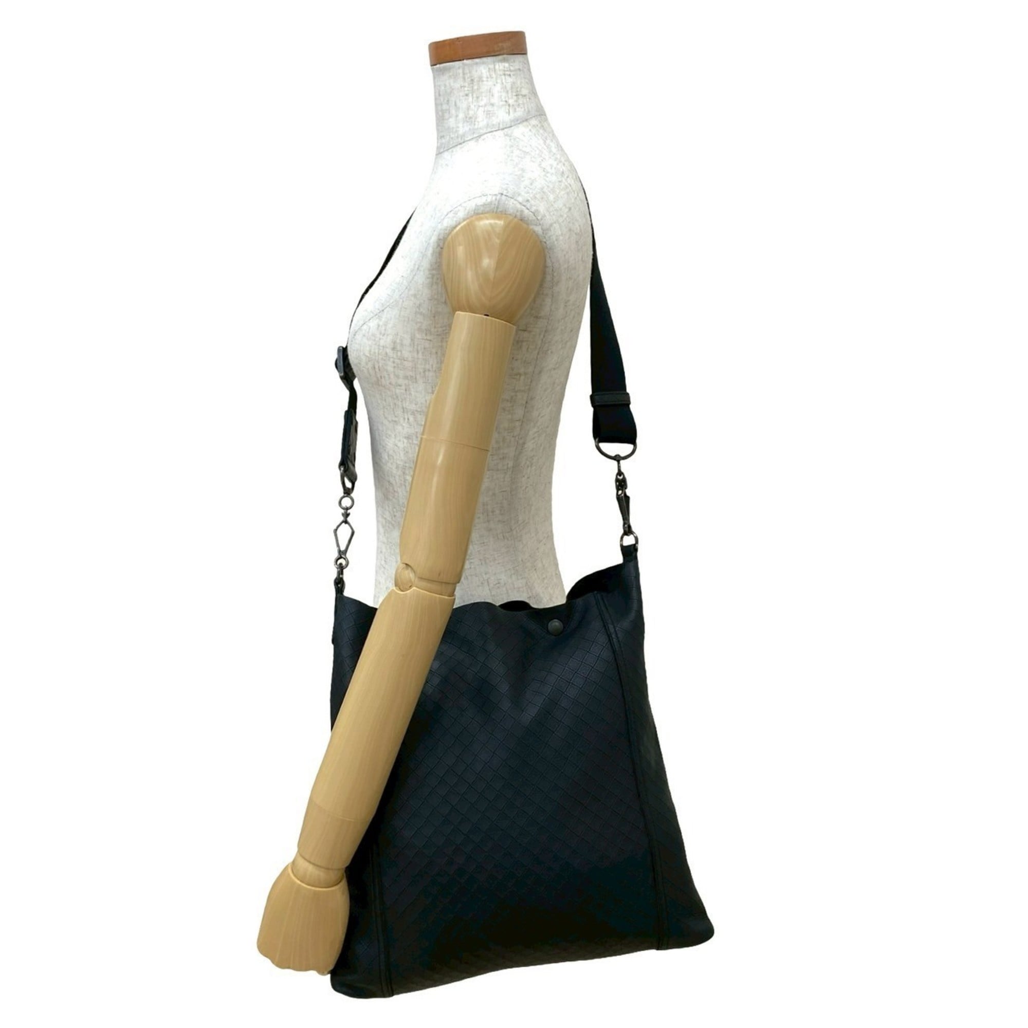 Bottega Veneta Black Leather Shoulder Bag