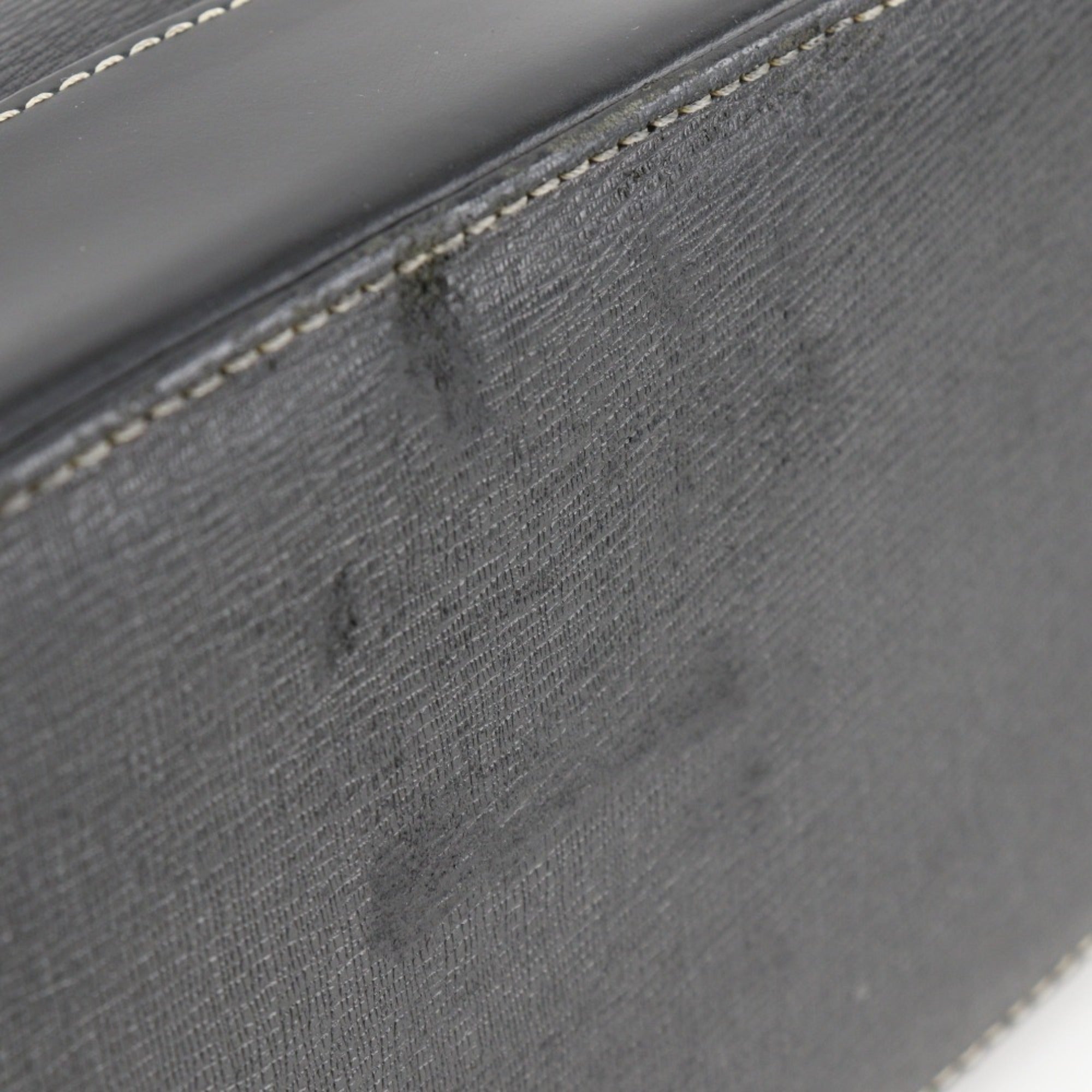 Burberry Black Leather Handbag Tote Bag