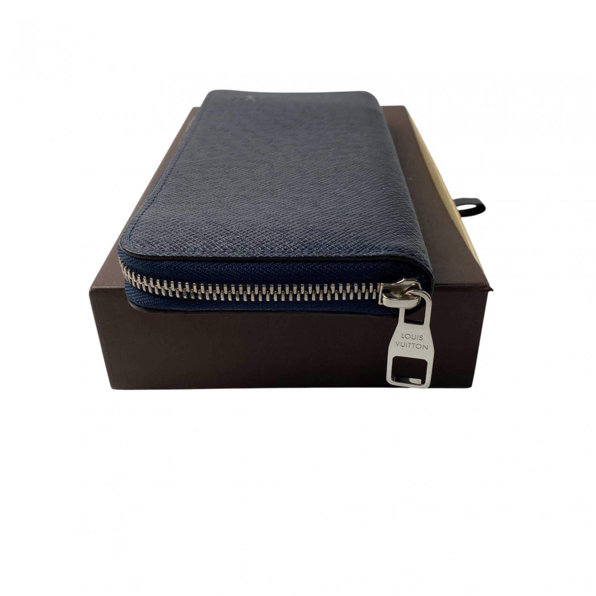 Louis Vuitton Navy Leather Long Wallet