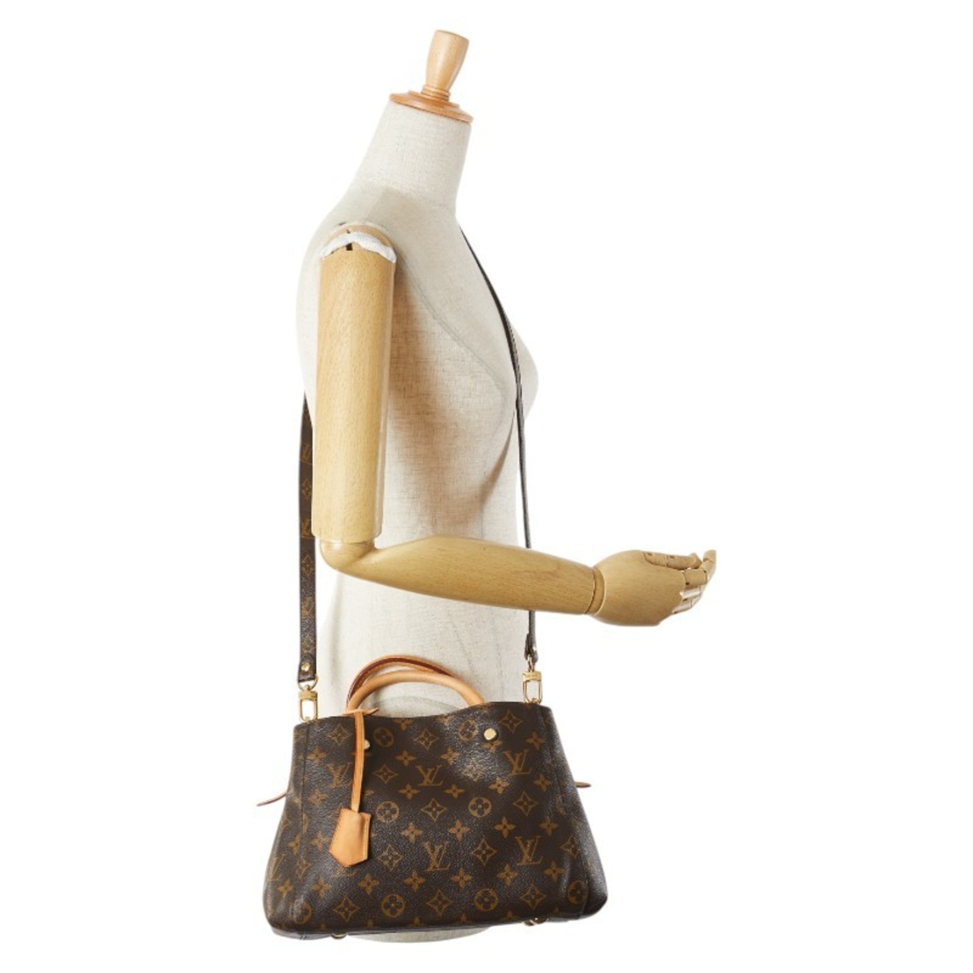 Louis Vuitton Monogram Brown Pvc Leather Handbag Shoulder Bag