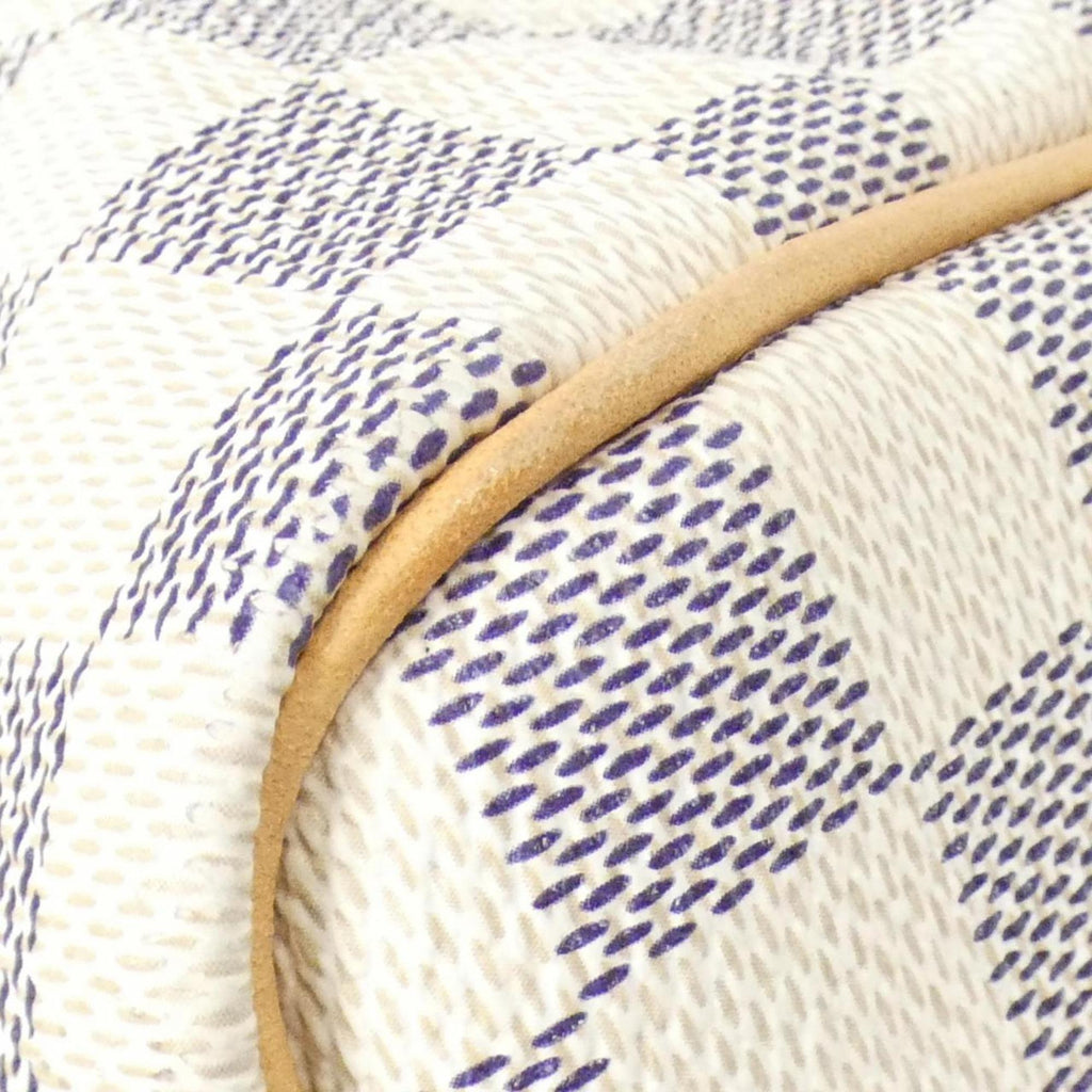 Louis Vuitton Azur Coated Canvas Boston Bag