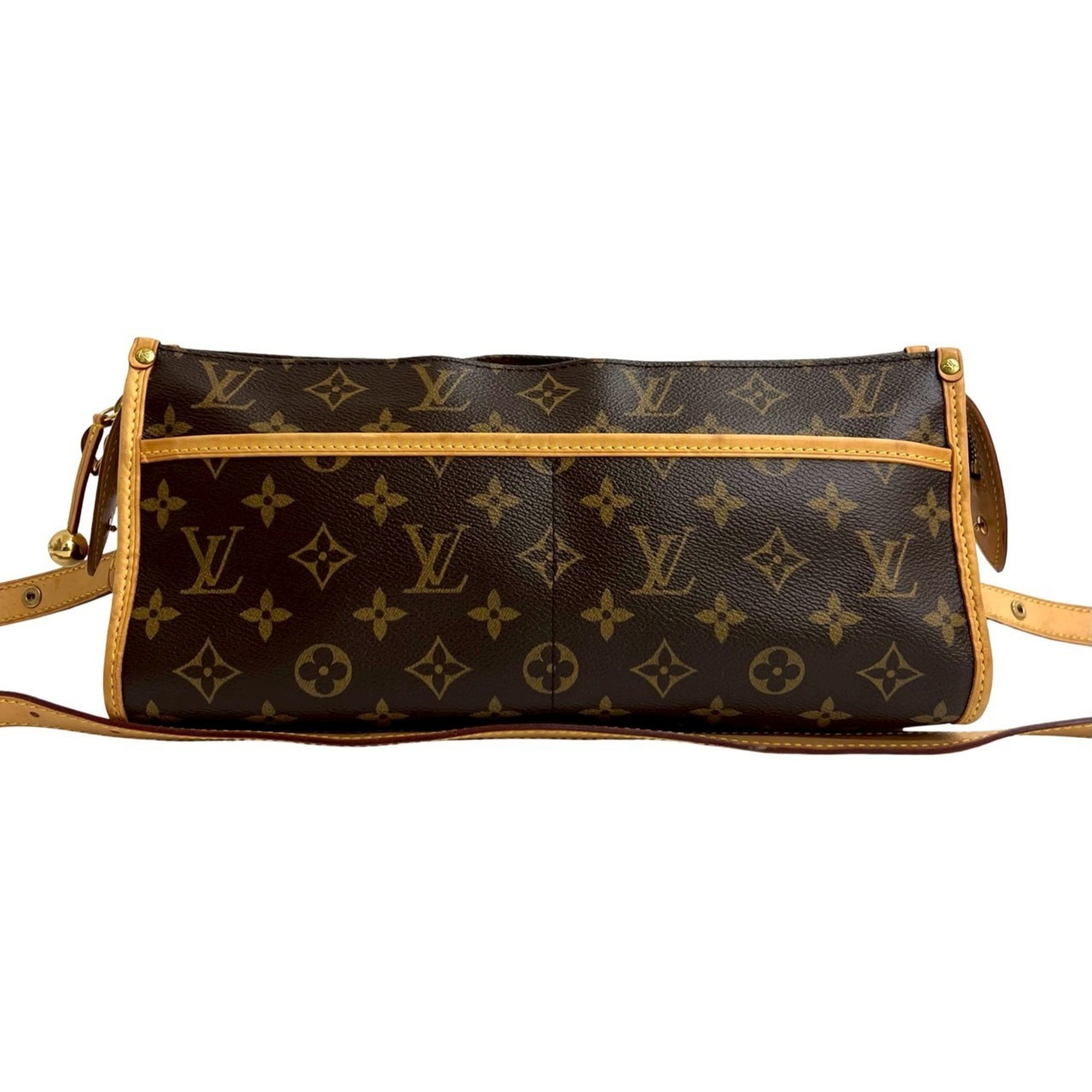 Louis Vuitton Brown Leather Pvc Pochette Shoulder Bag