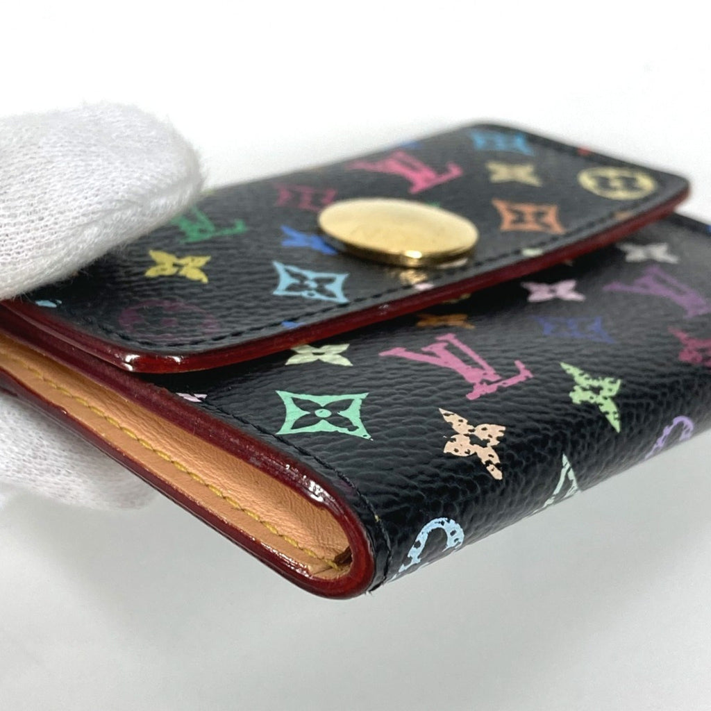 Louis Vuitton Black Noir Monogram Multicolore Coin Purse/Coin Case