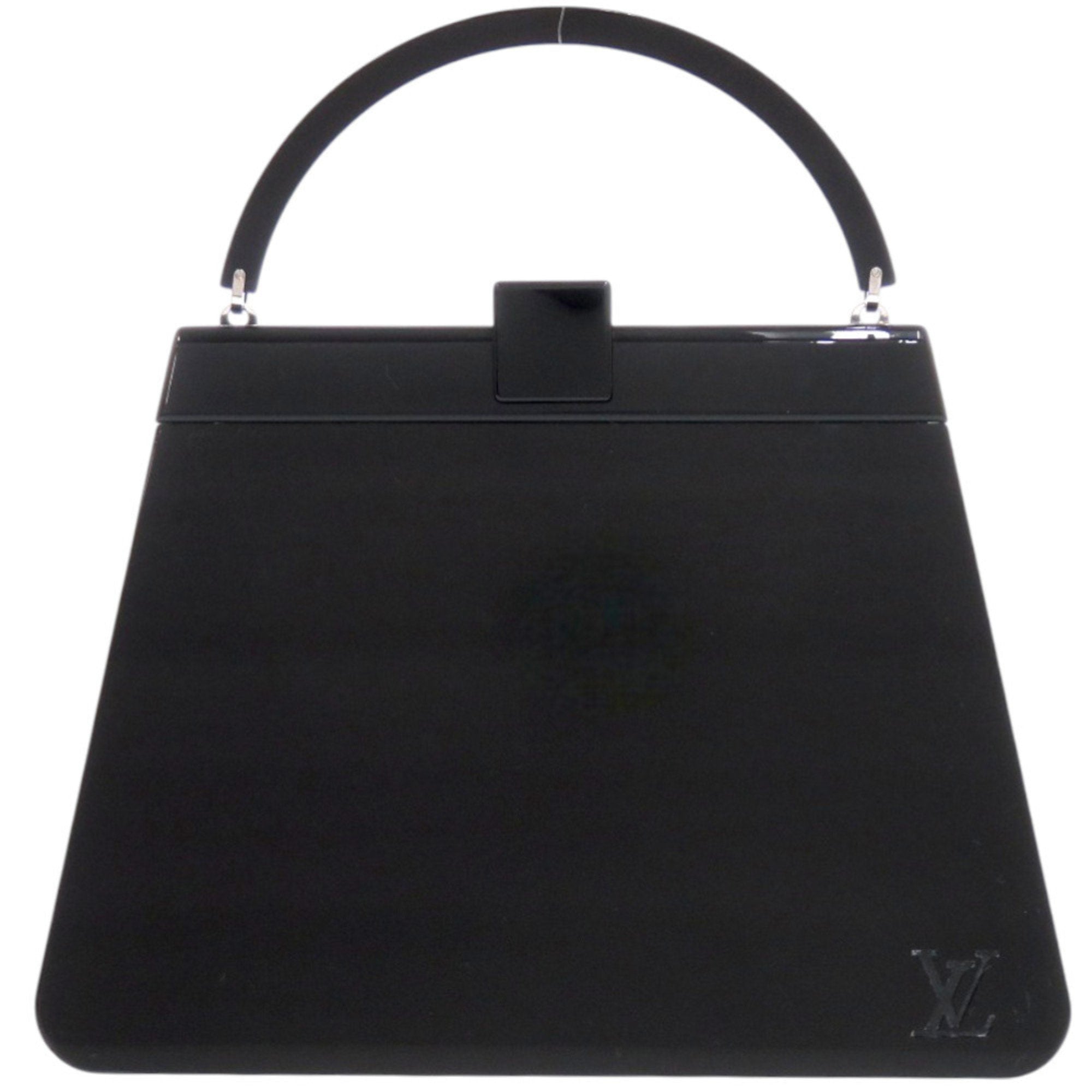 Louis Vuitton Black Plastic Leather Handbag