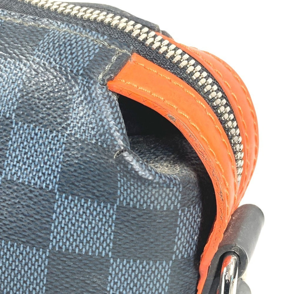 Louis Vuitton Galle Navy Orange Damier Canvas Messenger Bag Shoulder Bag