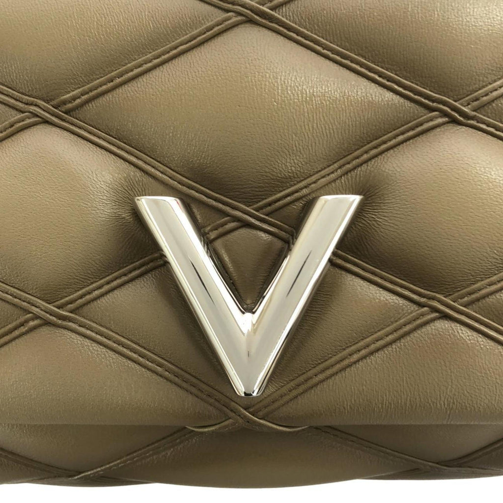 Louis Vuitton Taupe Leather Shoulder Bag