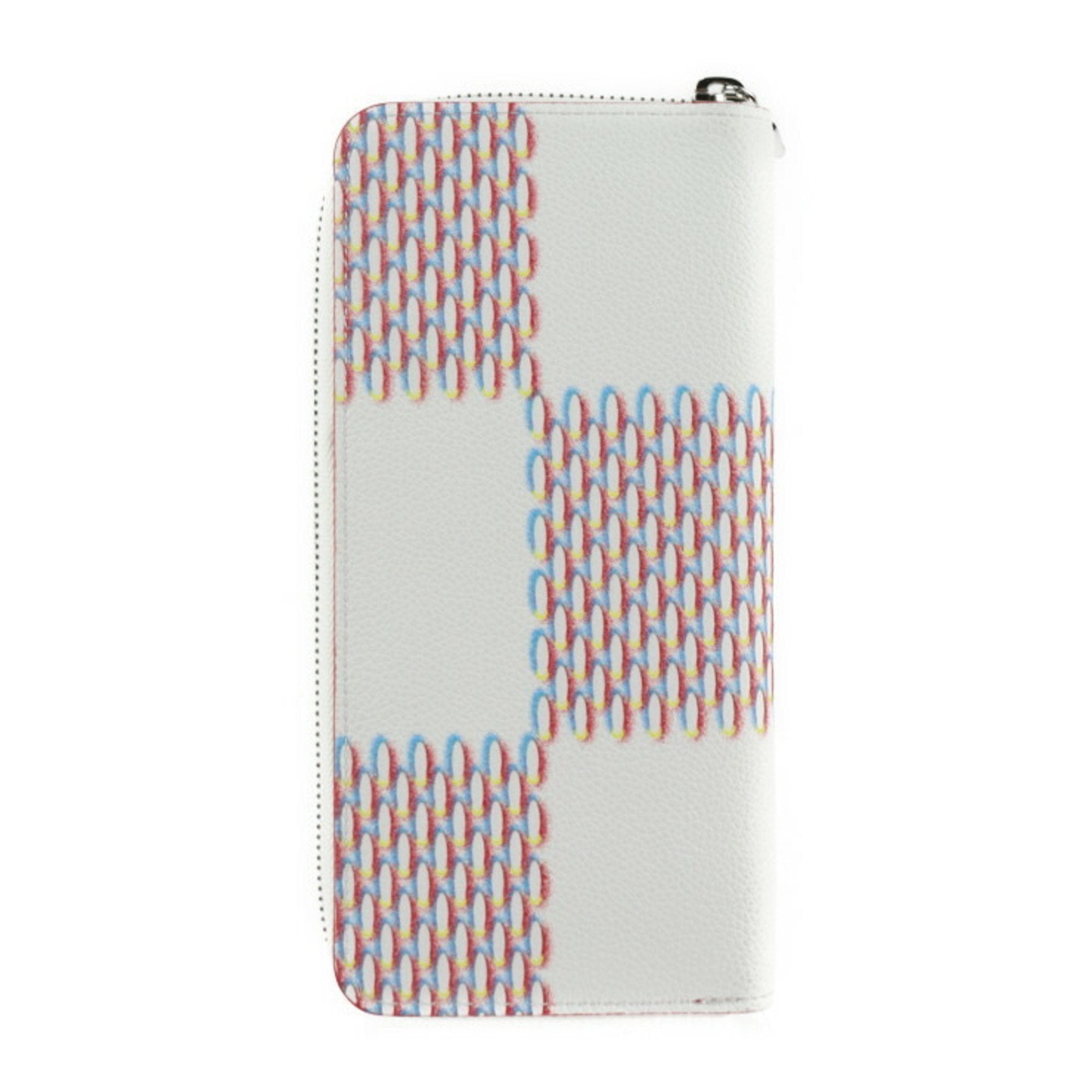 Louis Vuitton Blanc Multi-Color White Leather Wallet