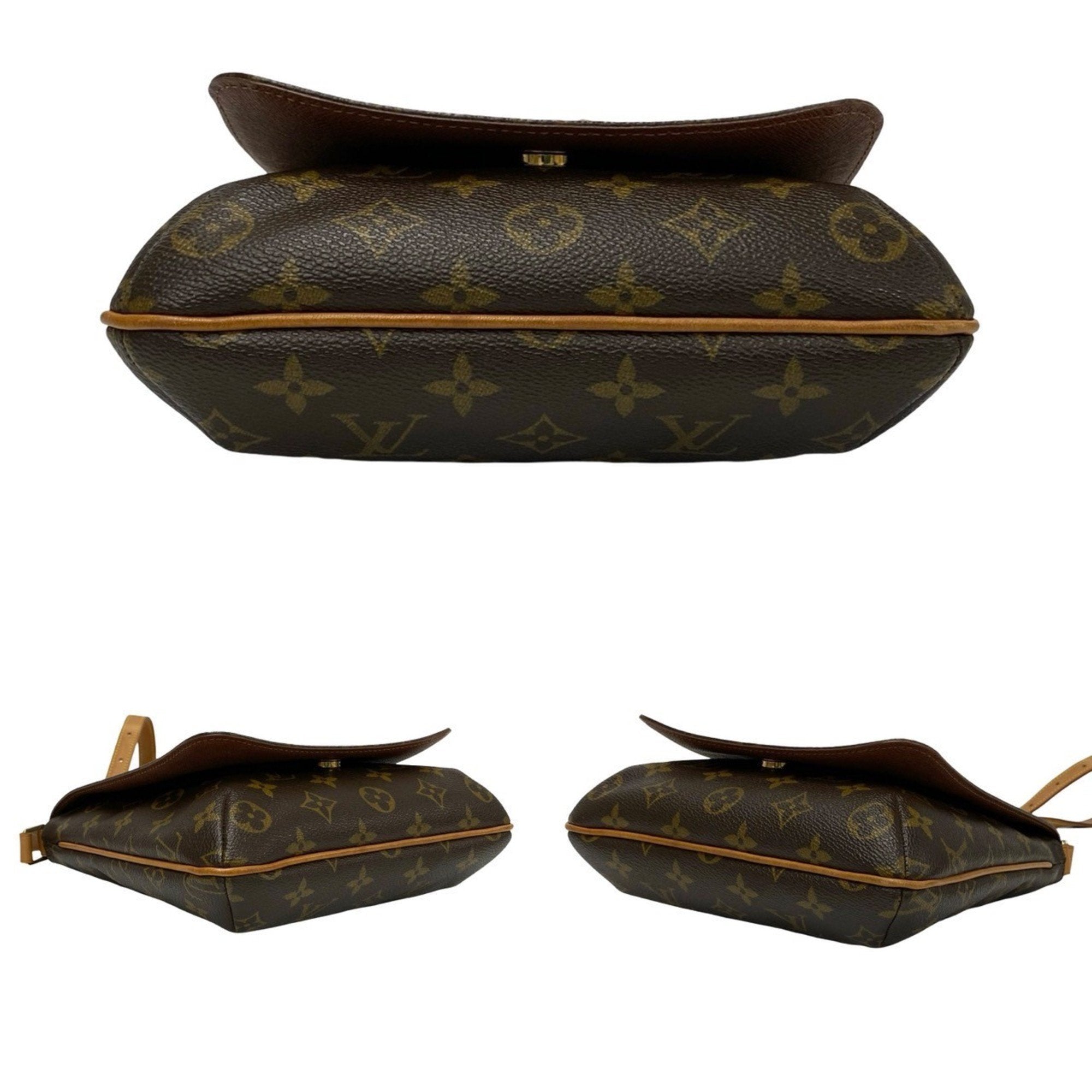 Louis Vuitton Brown Leather Pvc Pochette Shoulder Bag