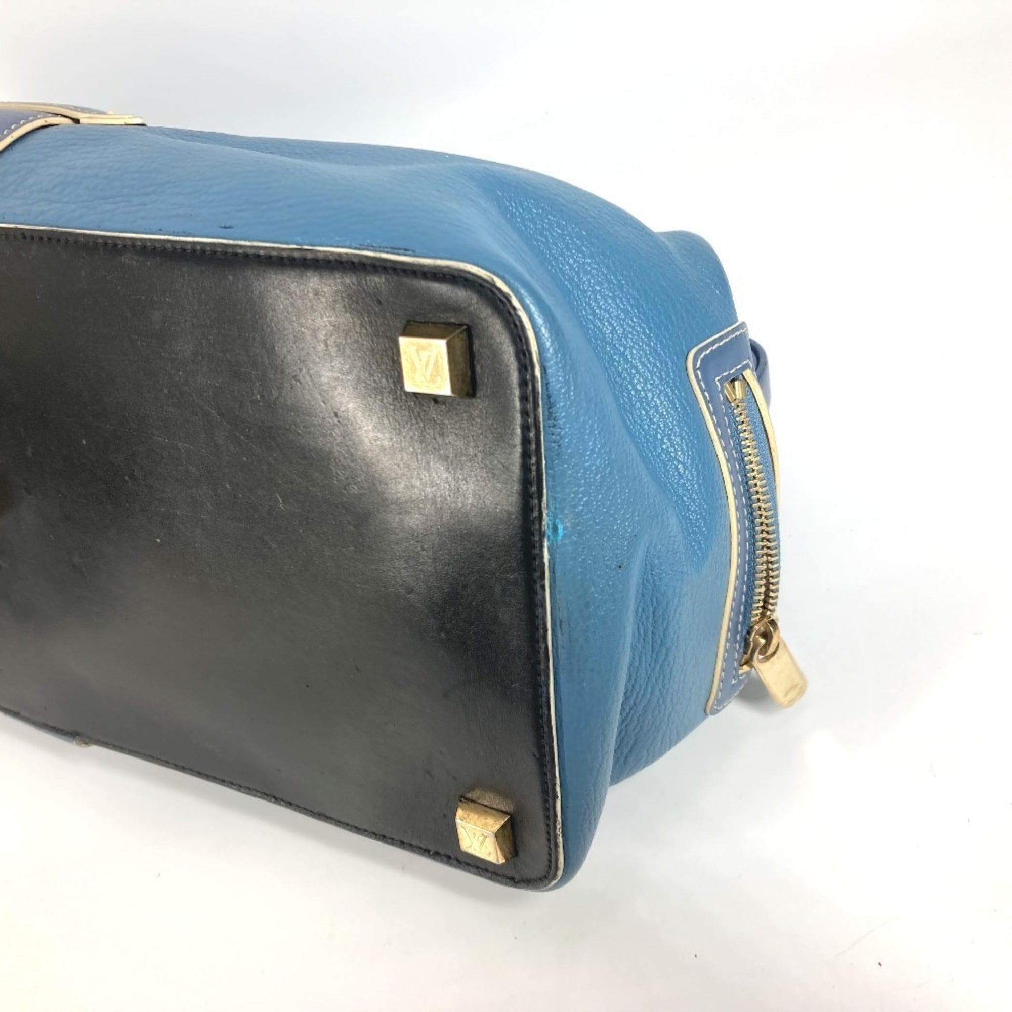 Louis Vuitton Suhali Blue Suhali Leather Handbag Tote Bag
