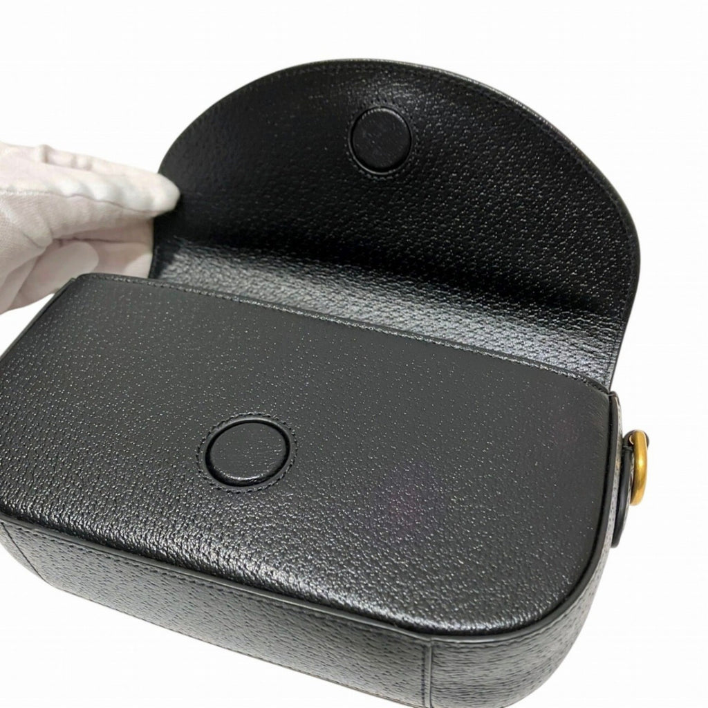 Gucci Black Leather Shoulder Bag (Pre-Owned)