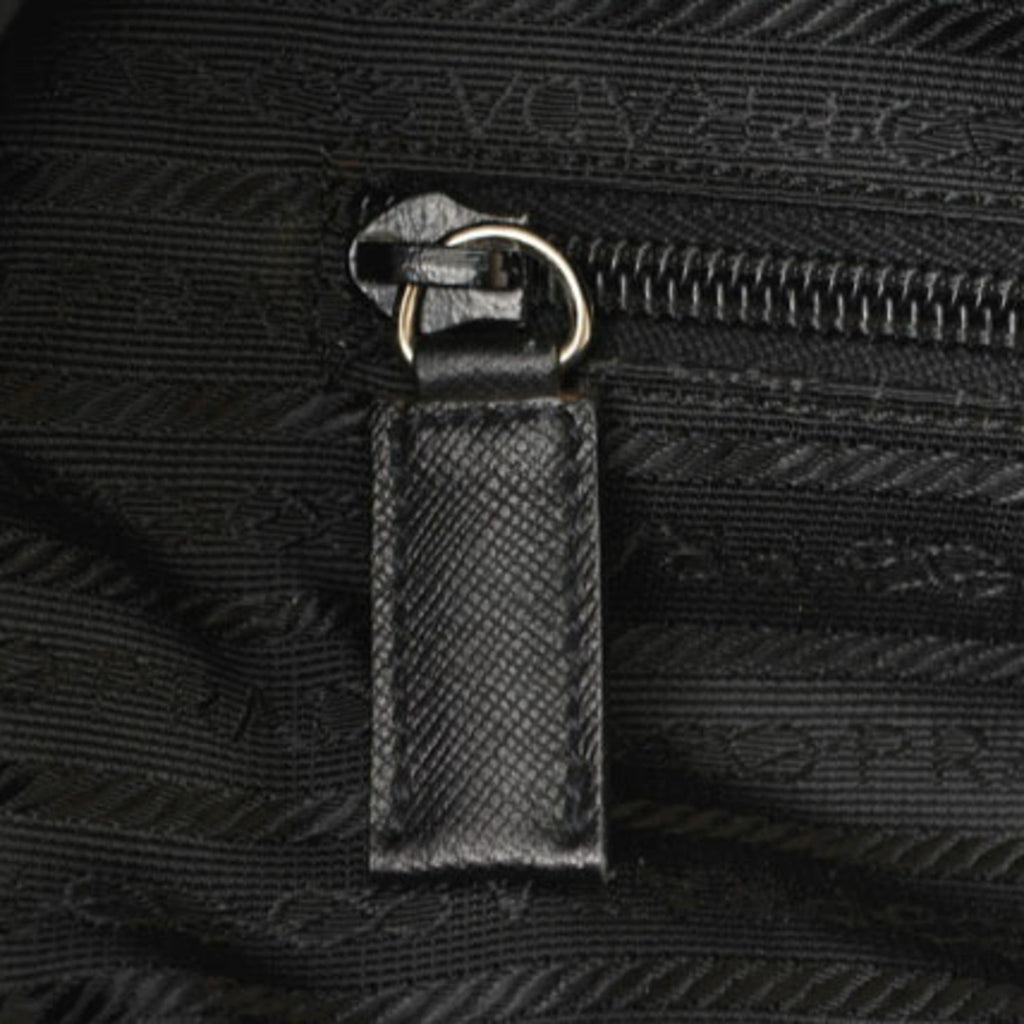 Prada Black Nero Nylon Boston Bag Shoulder Bag