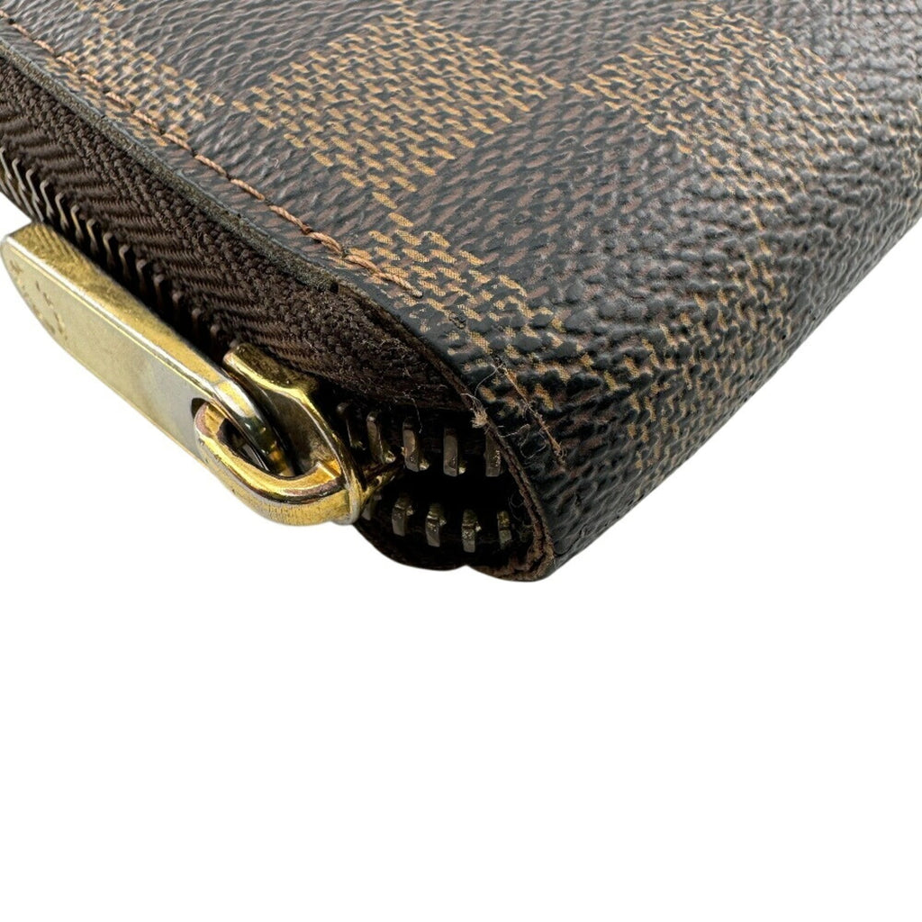 Louis Vuitton Damier Brown Leather Long Wallet