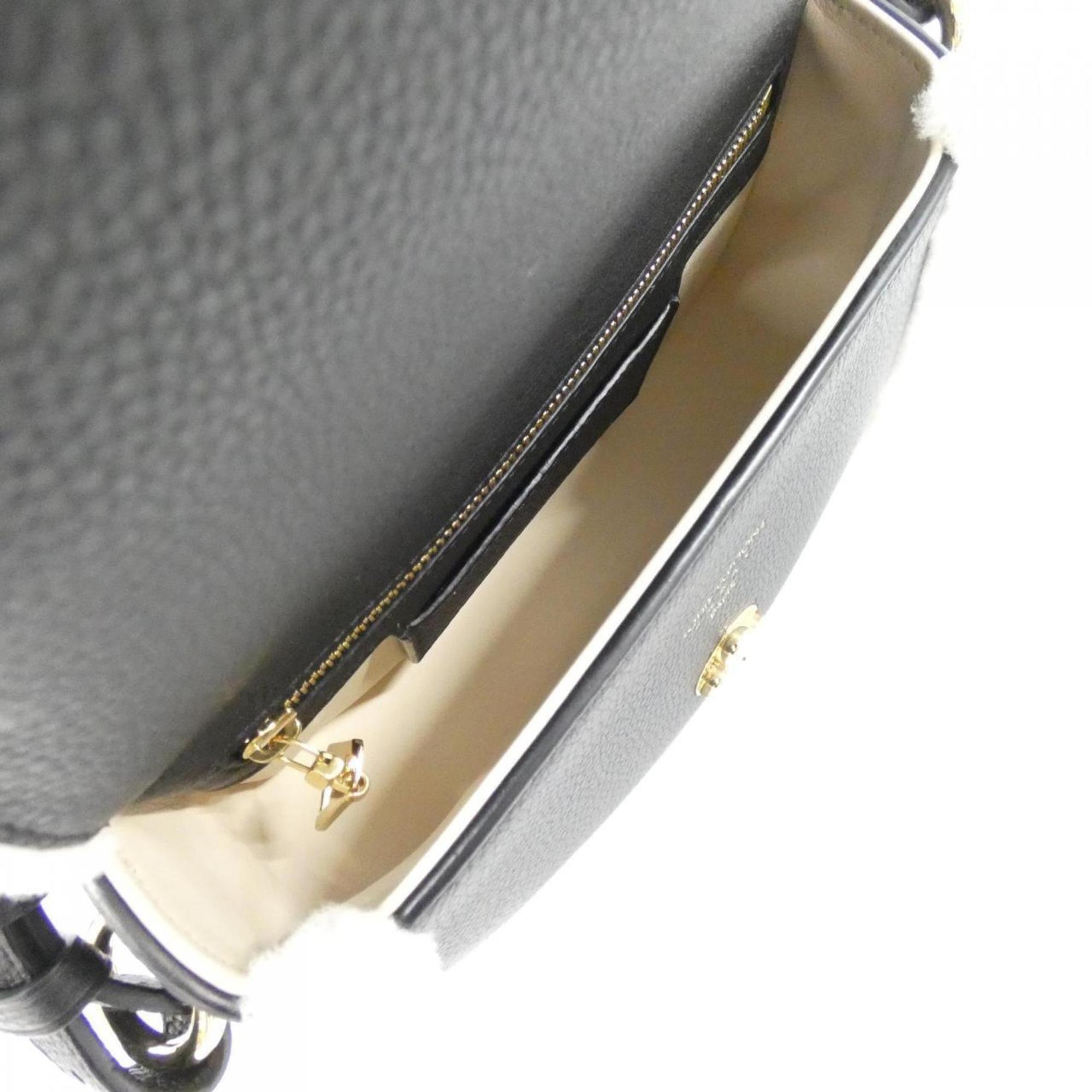 Louis Vuitton Black Leather Shoulder Bag