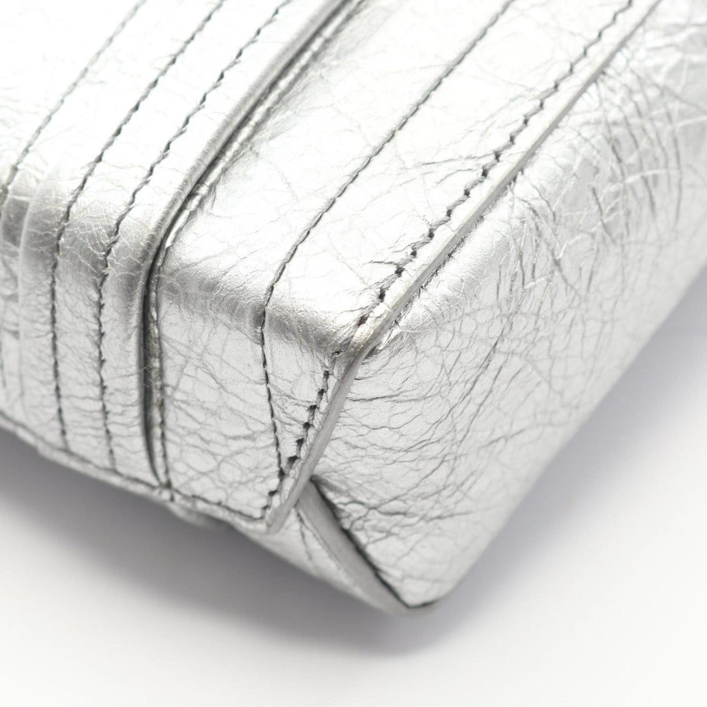 Balenciaga Silver Leather Shoulder