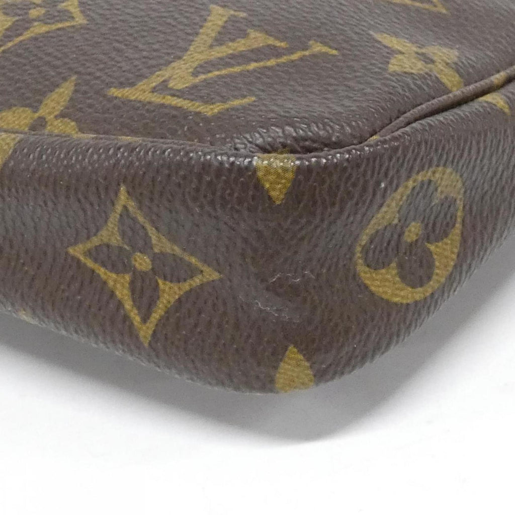 Louis Vuitton Marron Coated Canvas Pouch
