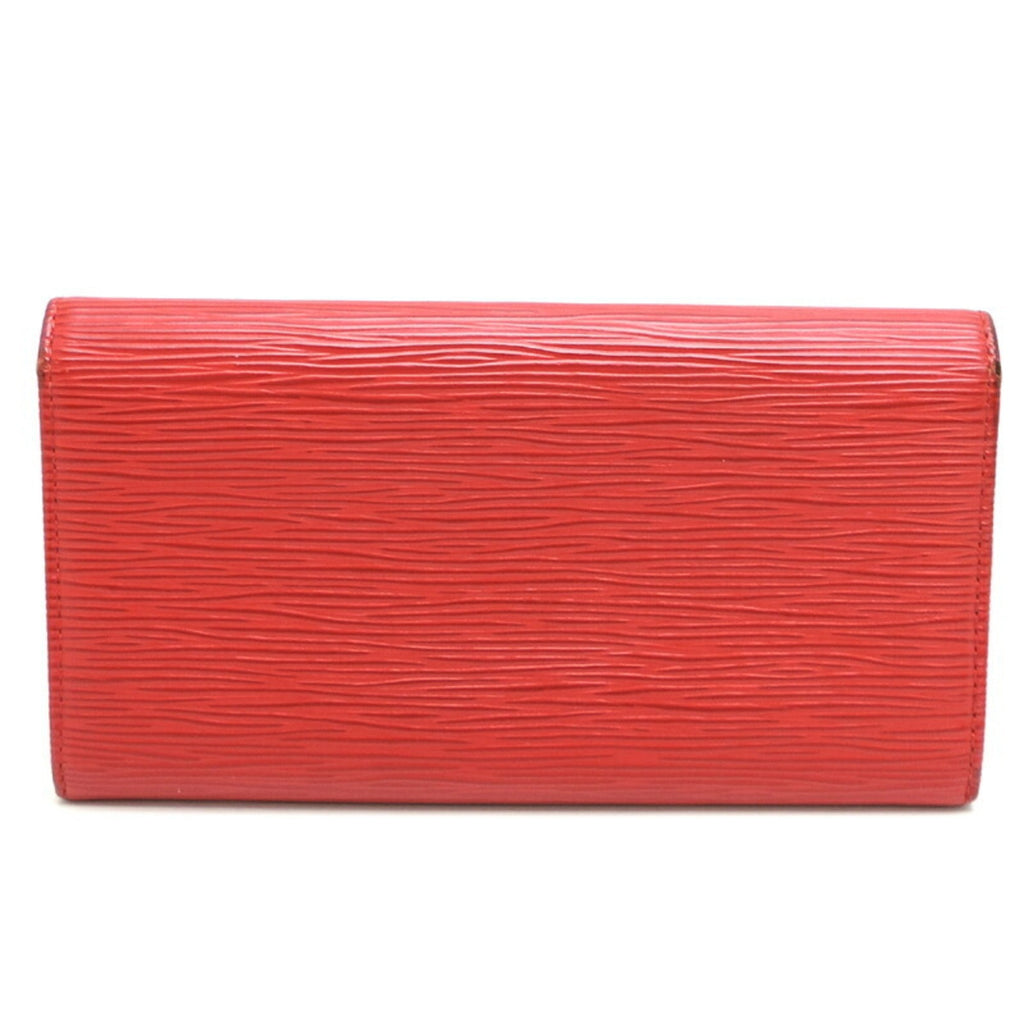 Louis Vuitton Epi Castilian Red Red Color Epi Leather Long Wallet