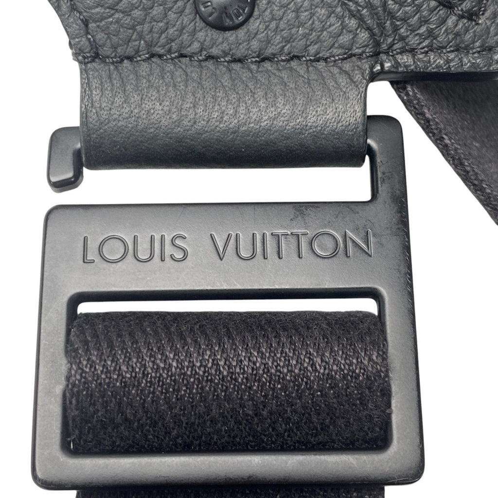 Louis Vuitton Black Leather Sling Bag