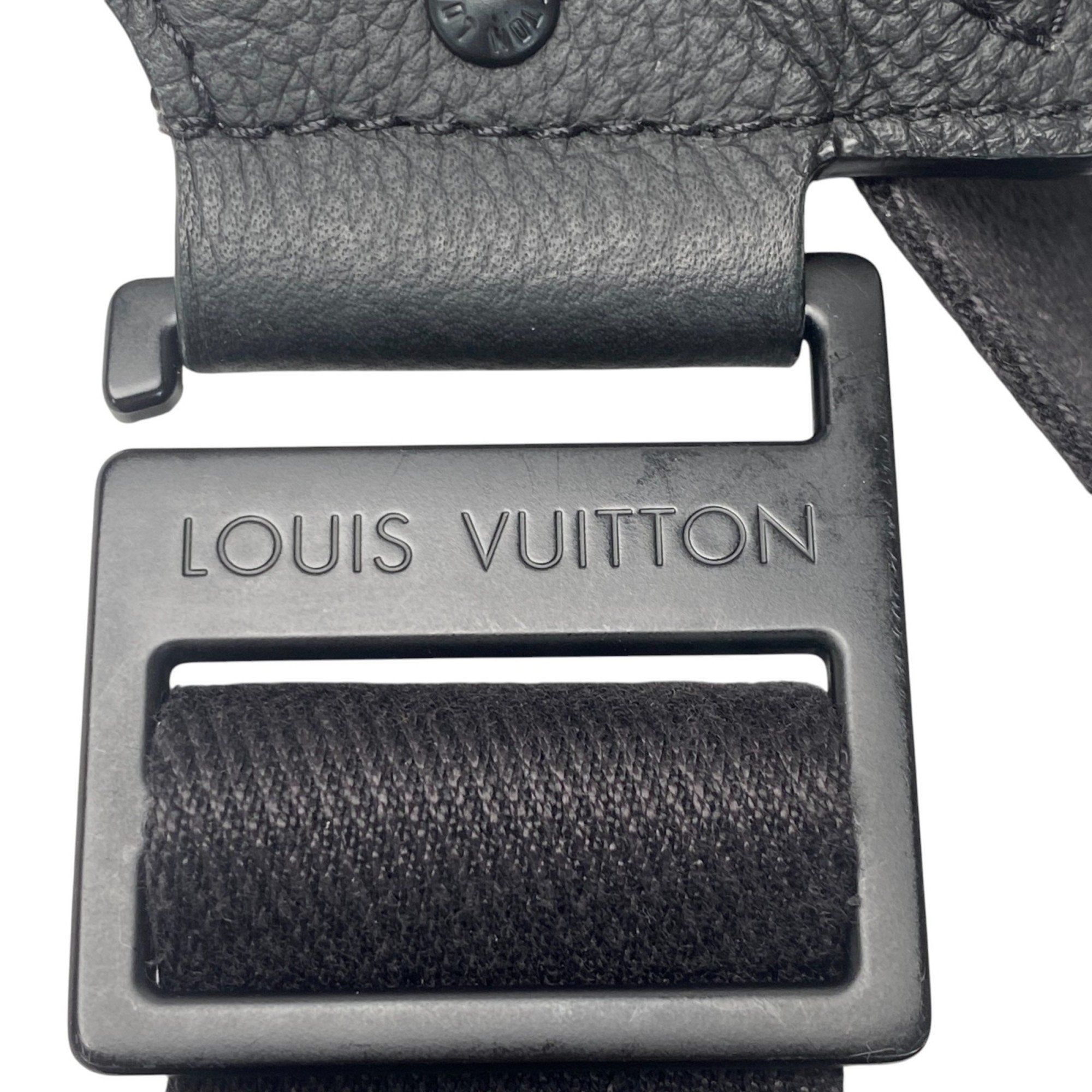 Louis Vuitton Black Leather Sling Bag