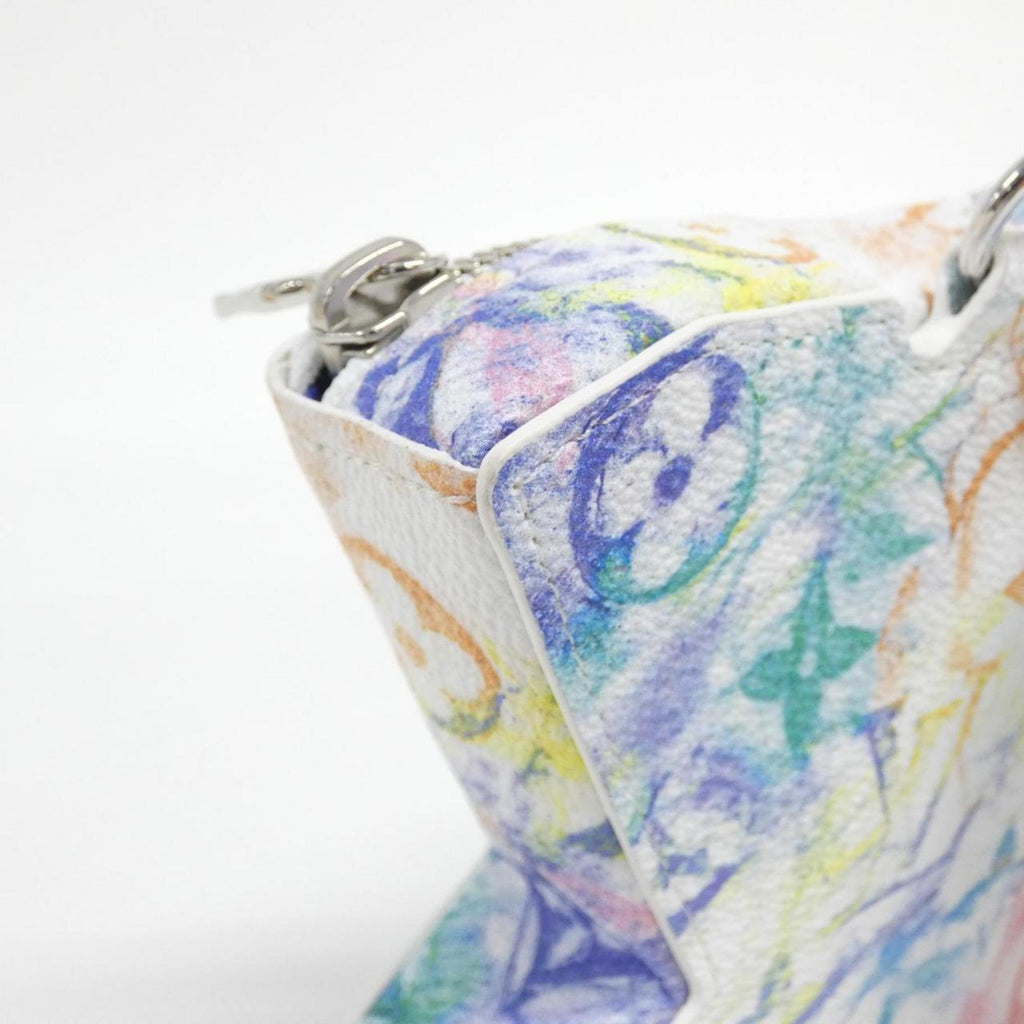 Louis Vuitton Silver Coated Canvas Shoulder Bag