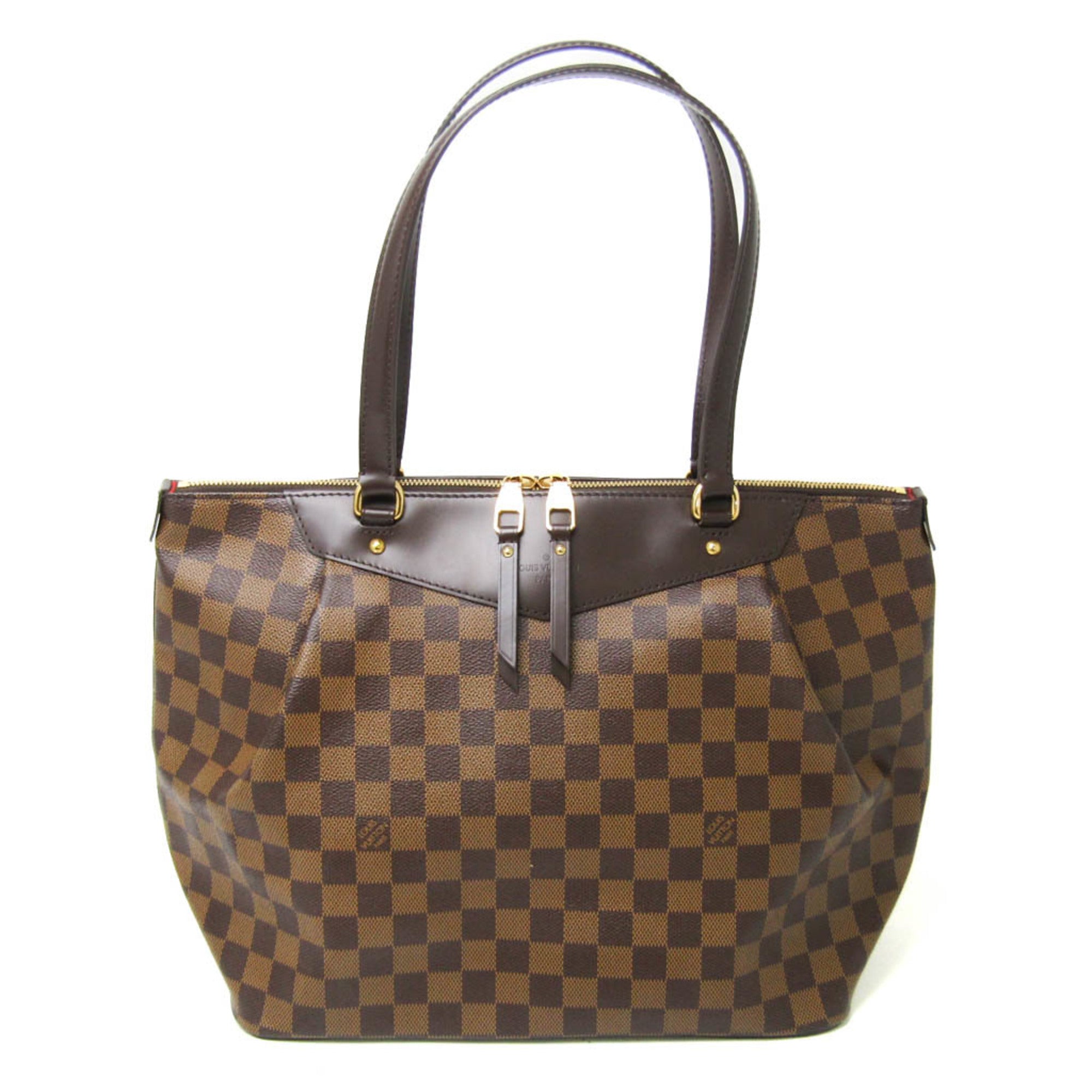 Louis Vuitton Damier Ebene Damier Canvas Tote Bag