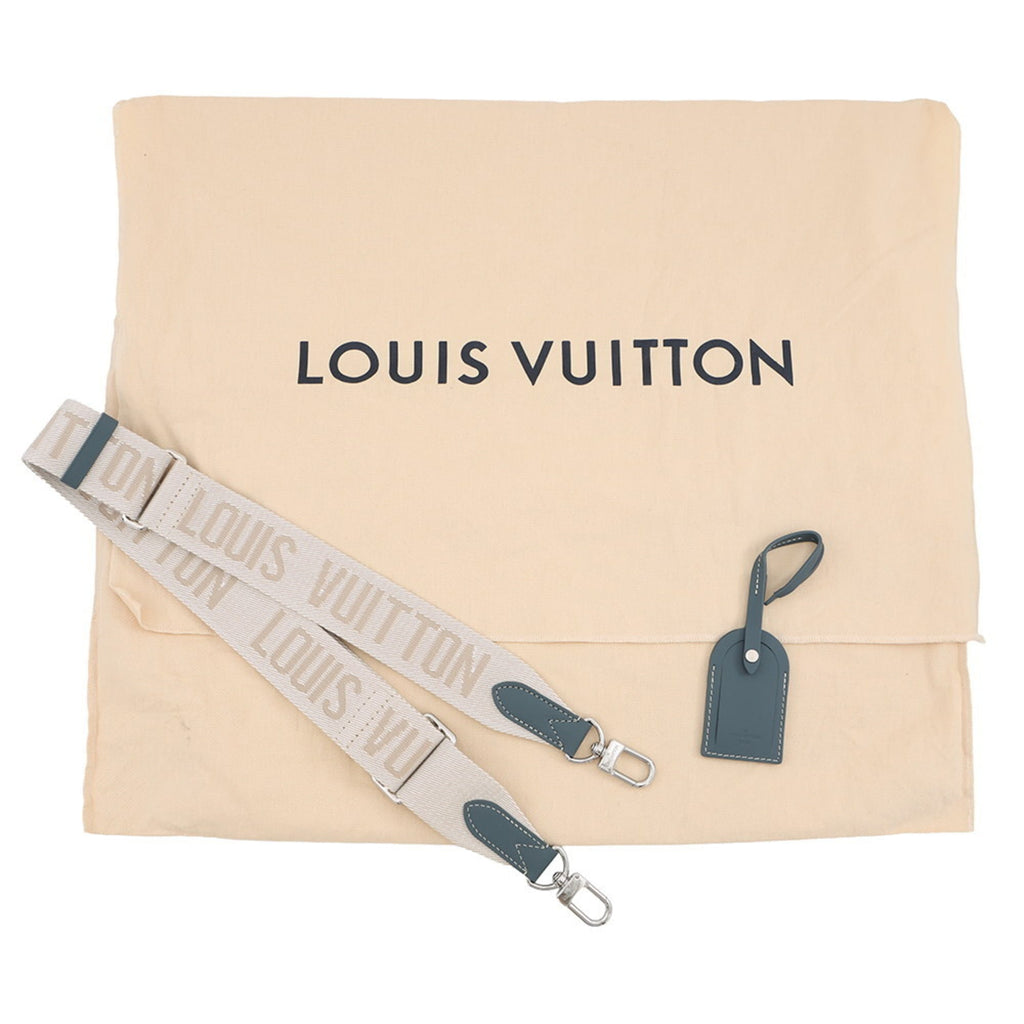 Louis Vuitton Blue Monogram Denim Shoulder Bag Tote Bag