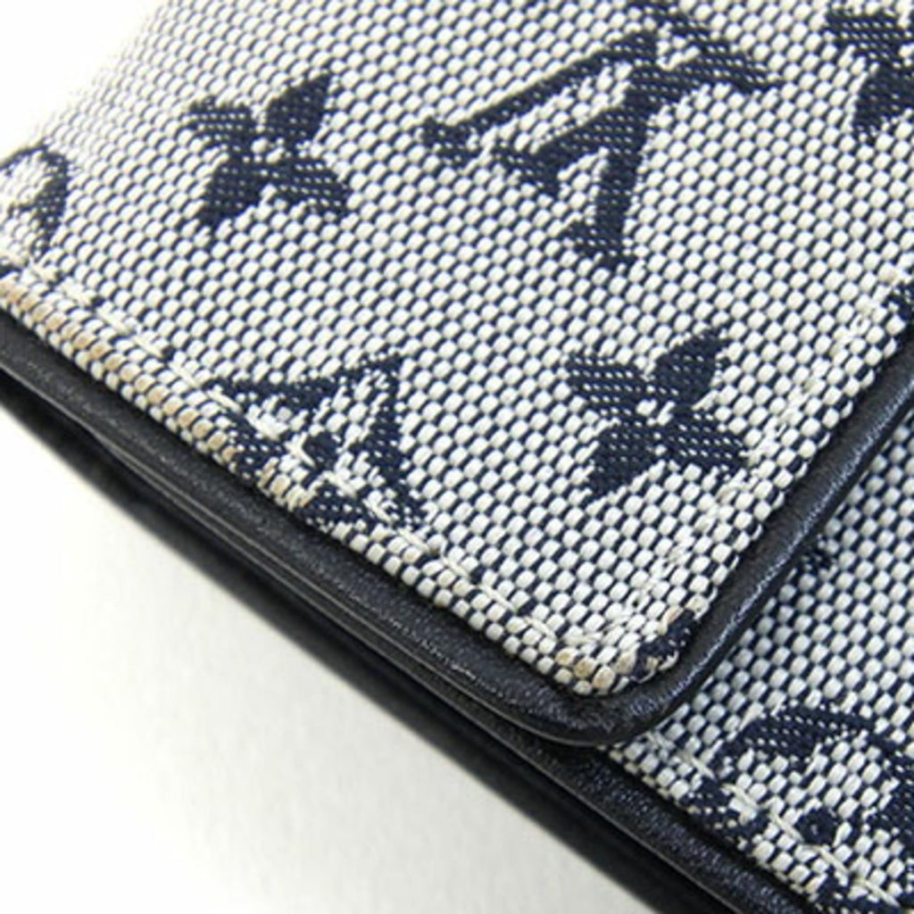 Louis Vuitton Blue Monogram Mini Wallet (Tri-Fold)