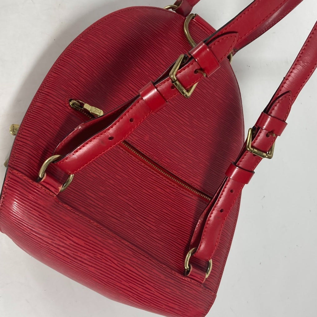 Louis Vuitton Red Color Epi Leather Backpack