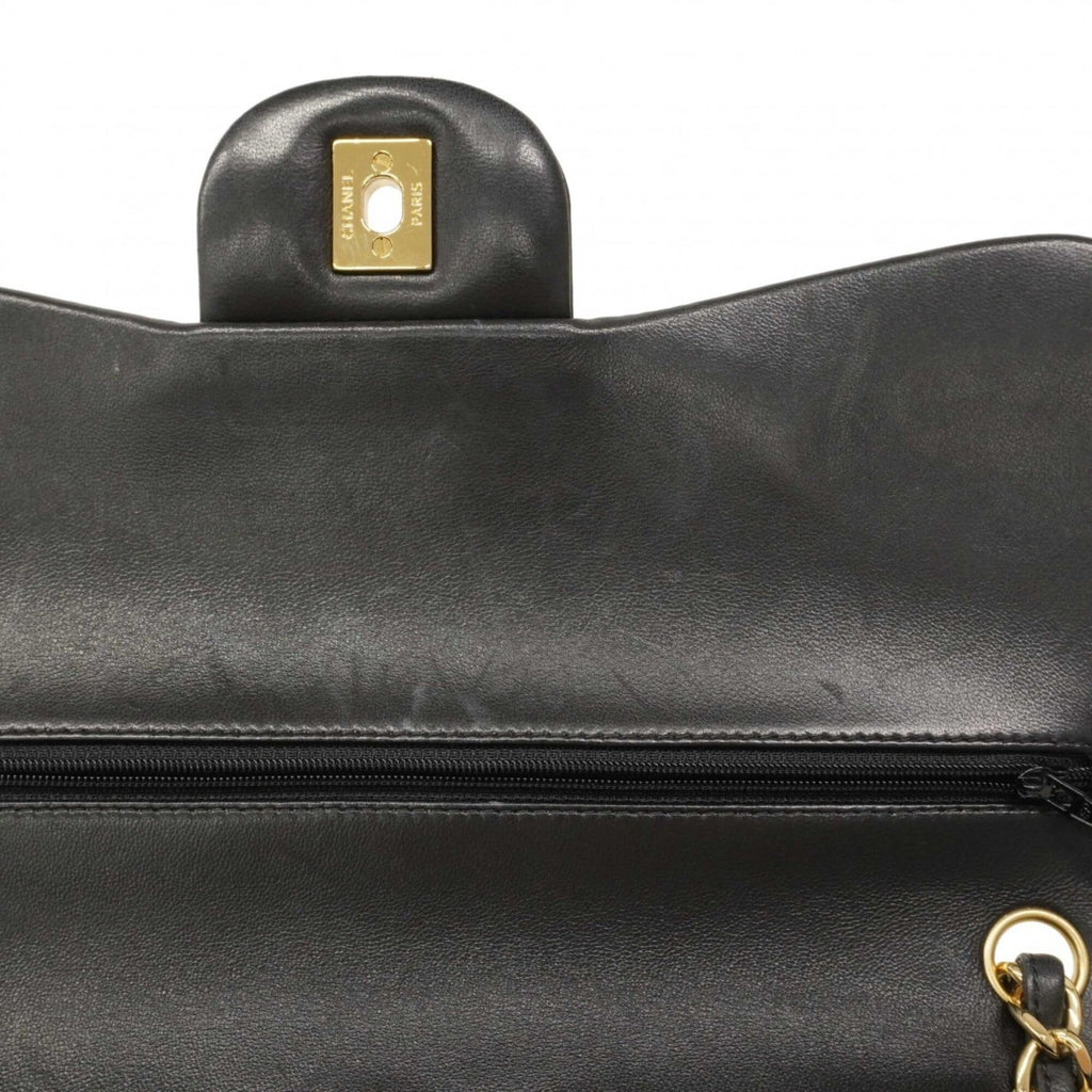 Chanel Black Leather Shoulder Bag