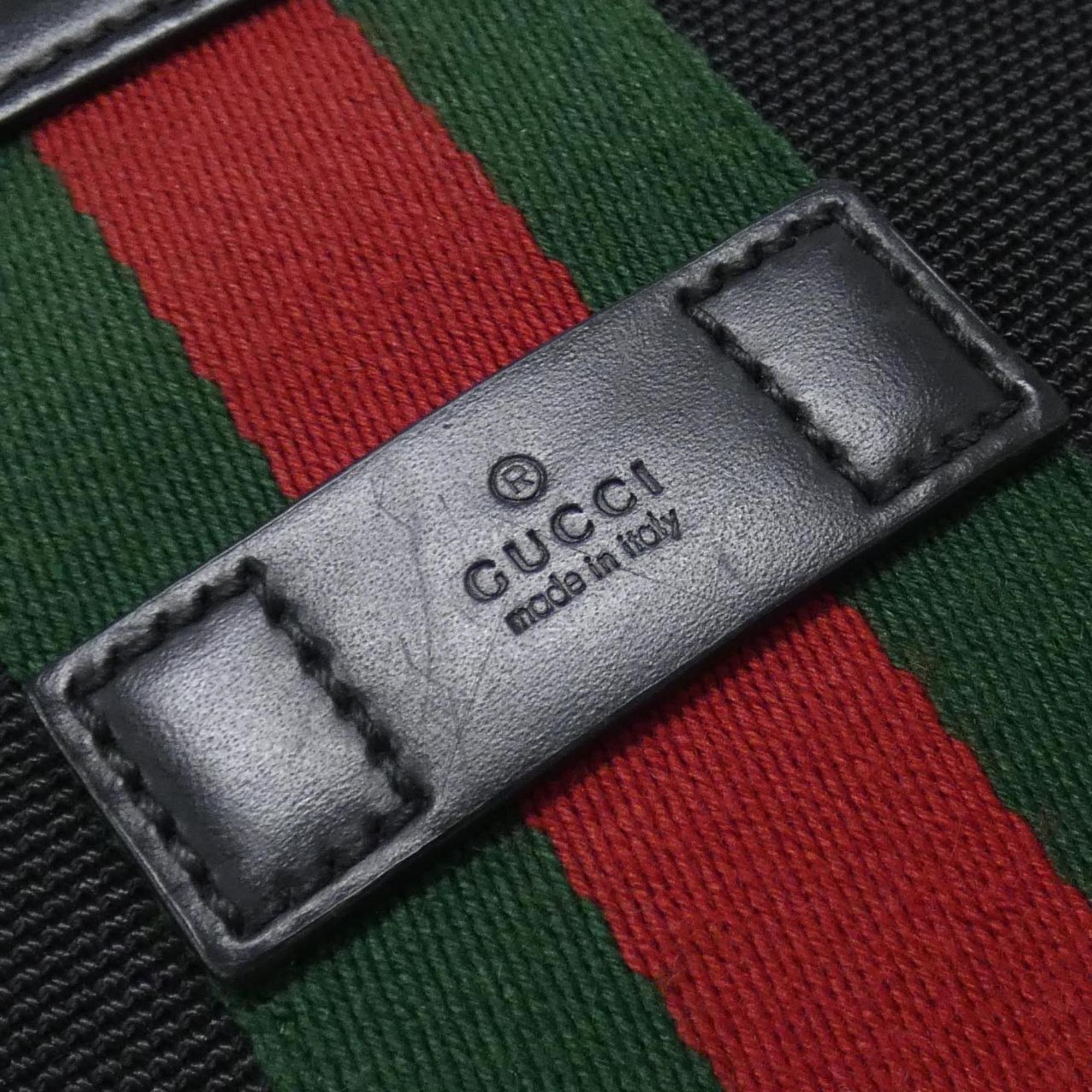 Gucci Black Canvas Shoulder Bag (Pre-Owned)
